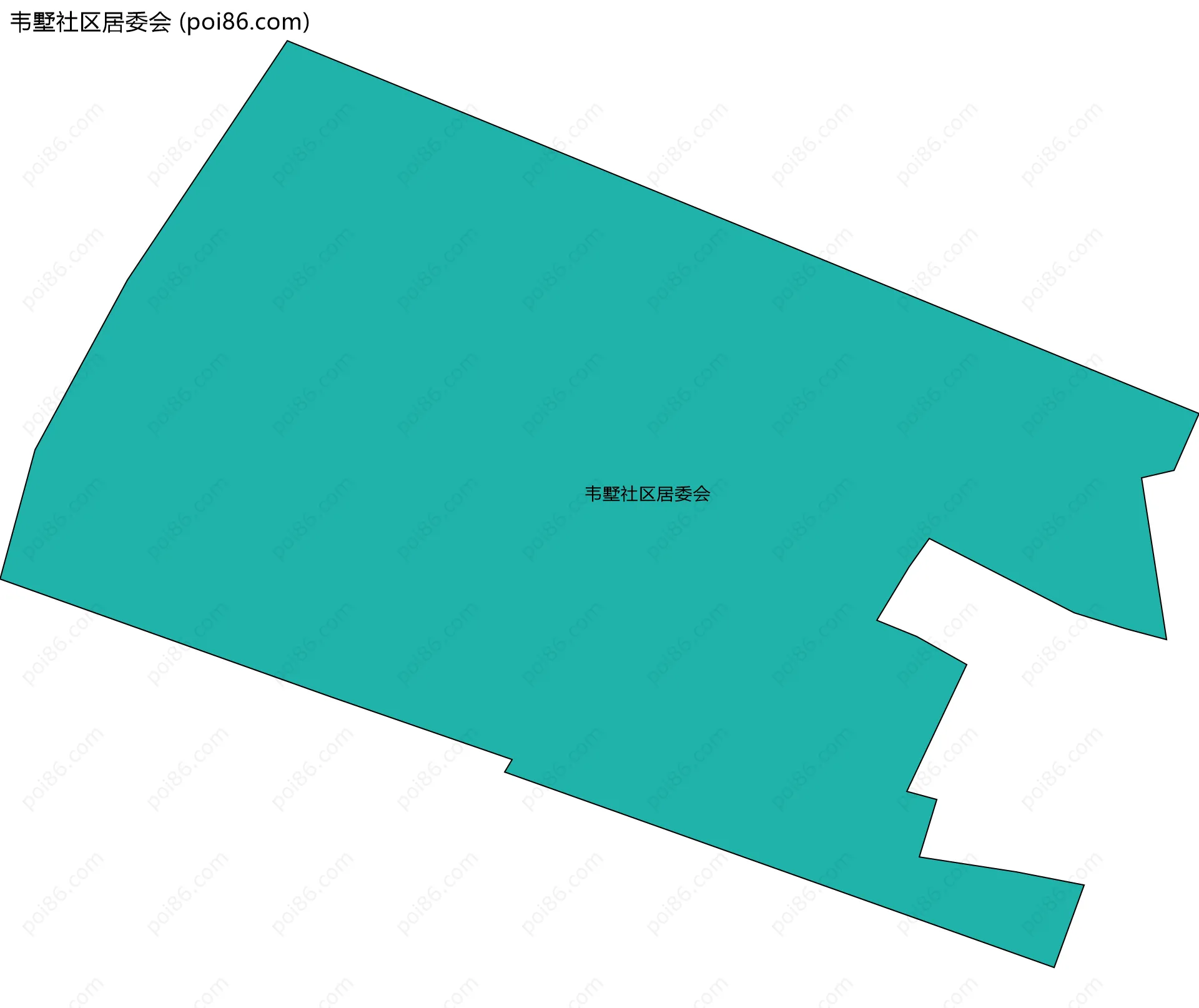 韦墅社区居委会边界地图