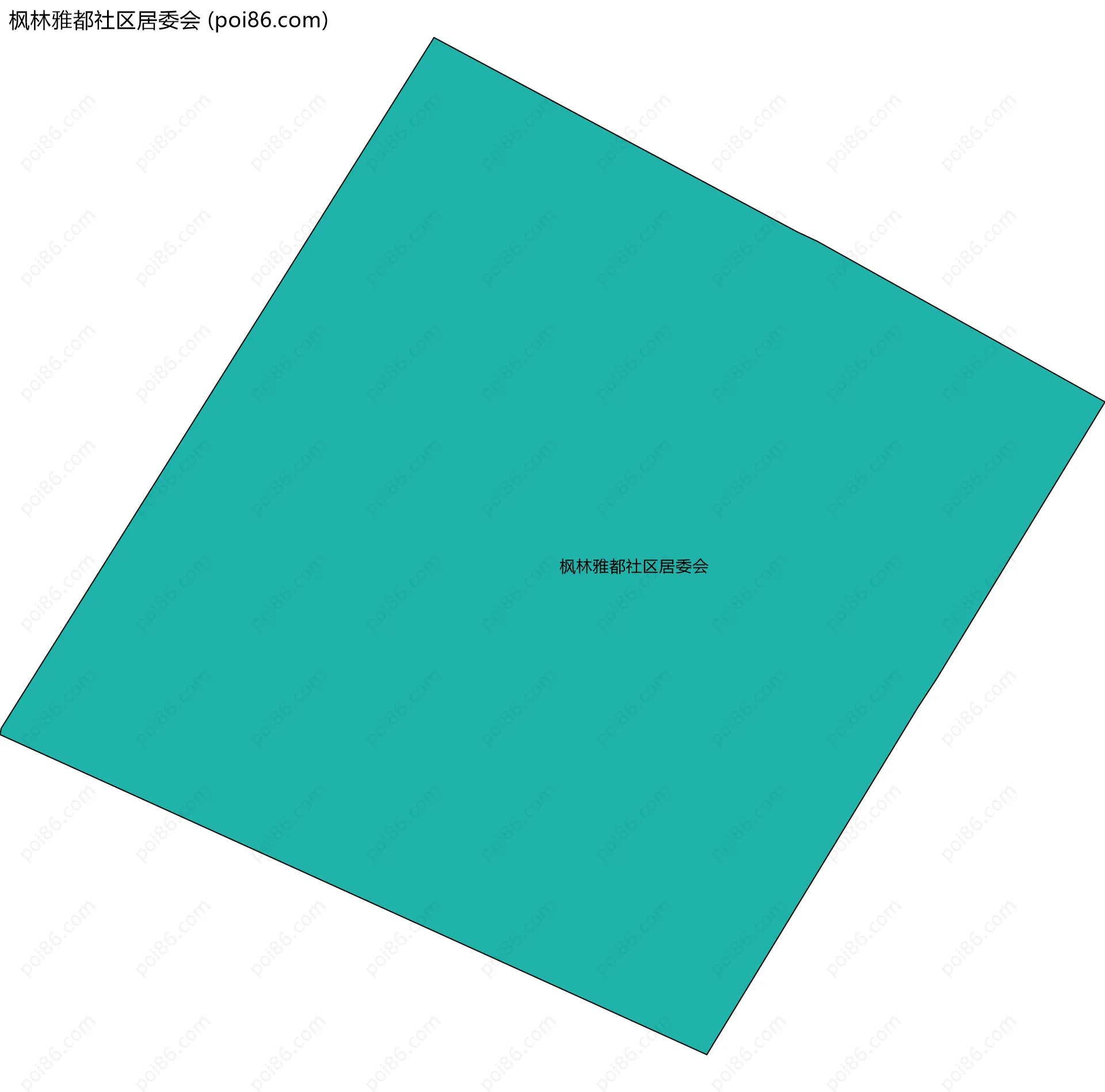 枫林雅都社区居委会边界地图