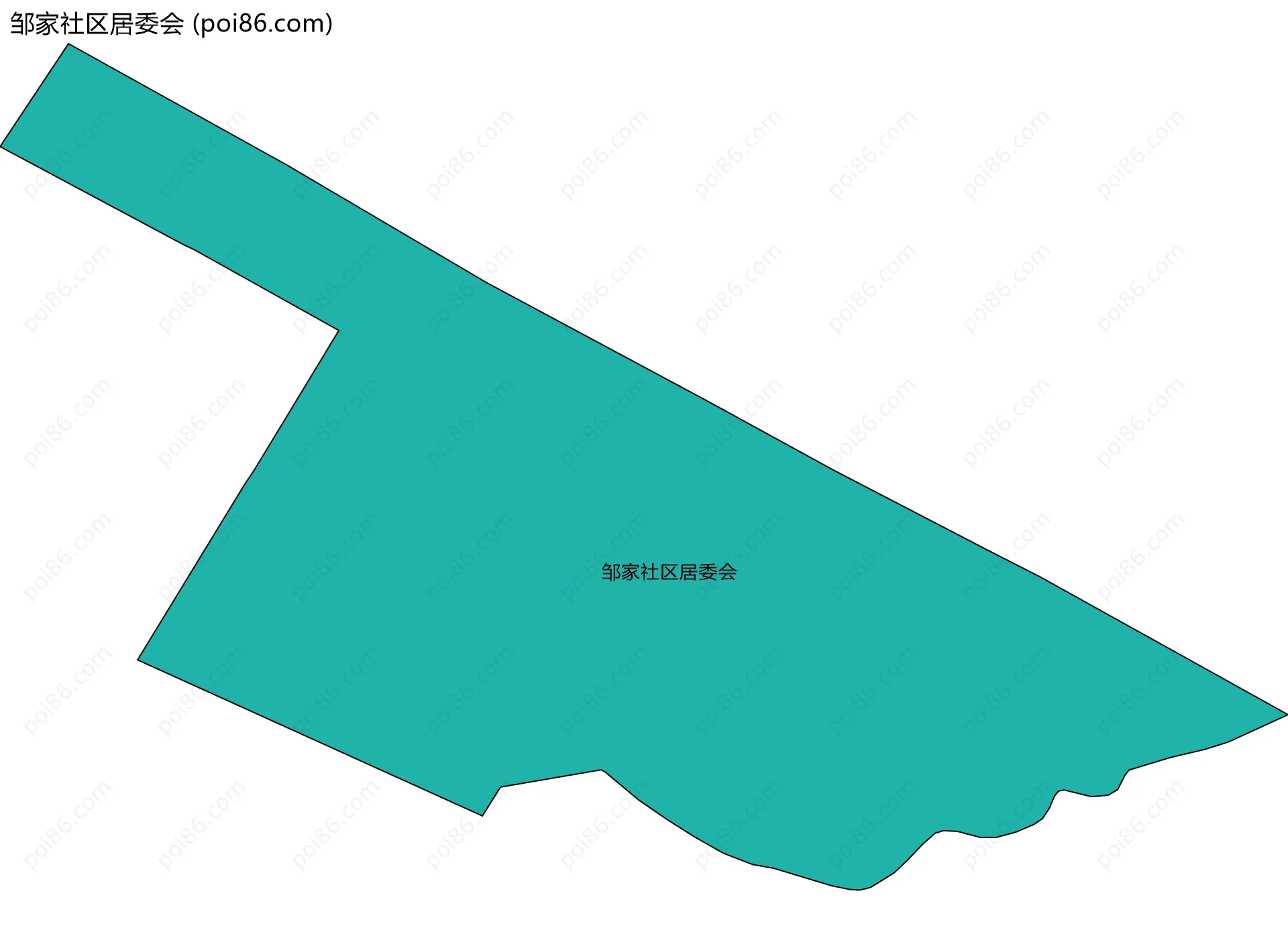 邹家社区居委会边界地图