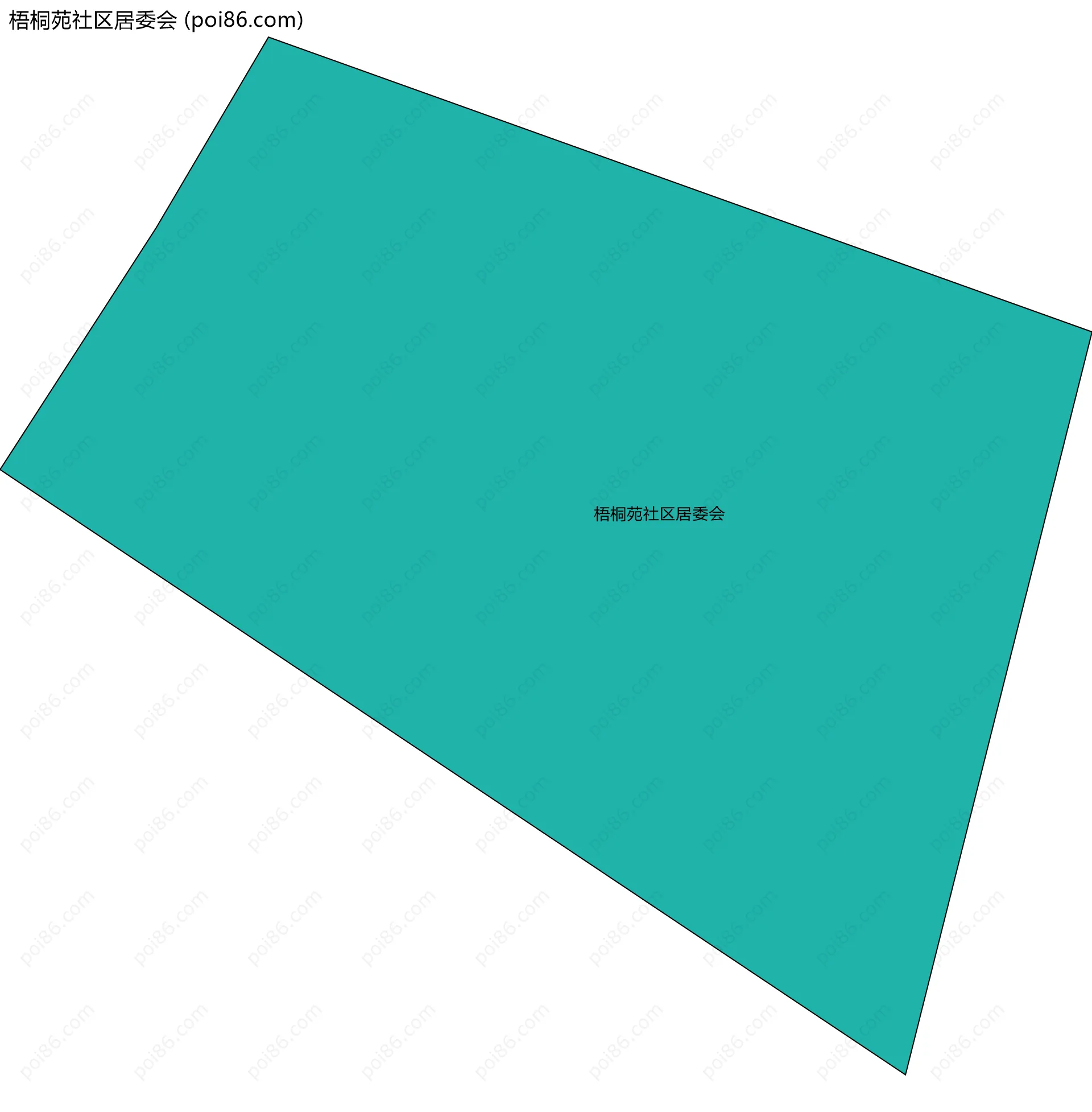 梧桐苑社区居委会边界地图