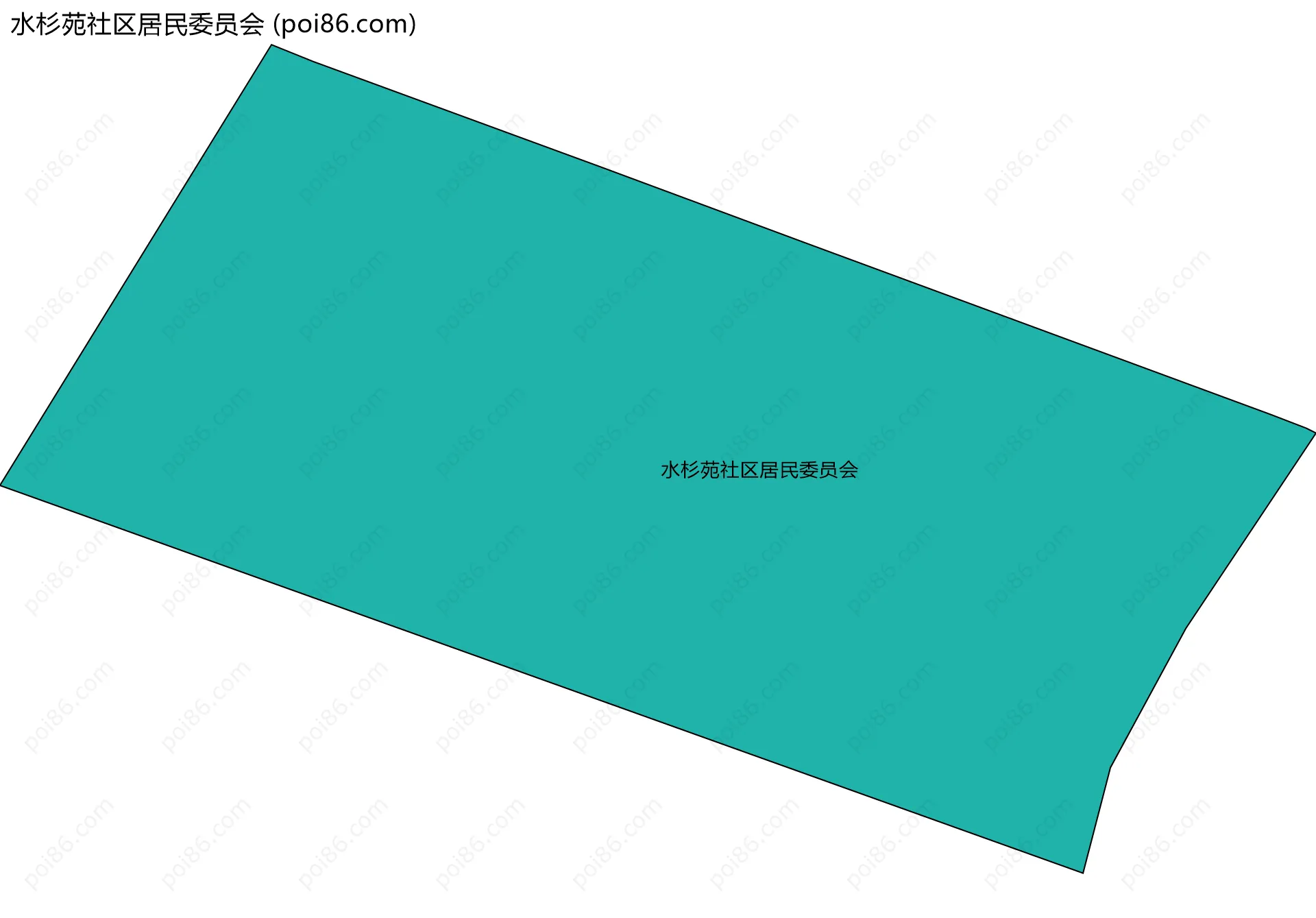 水杉苑社区居民委员会边界地图