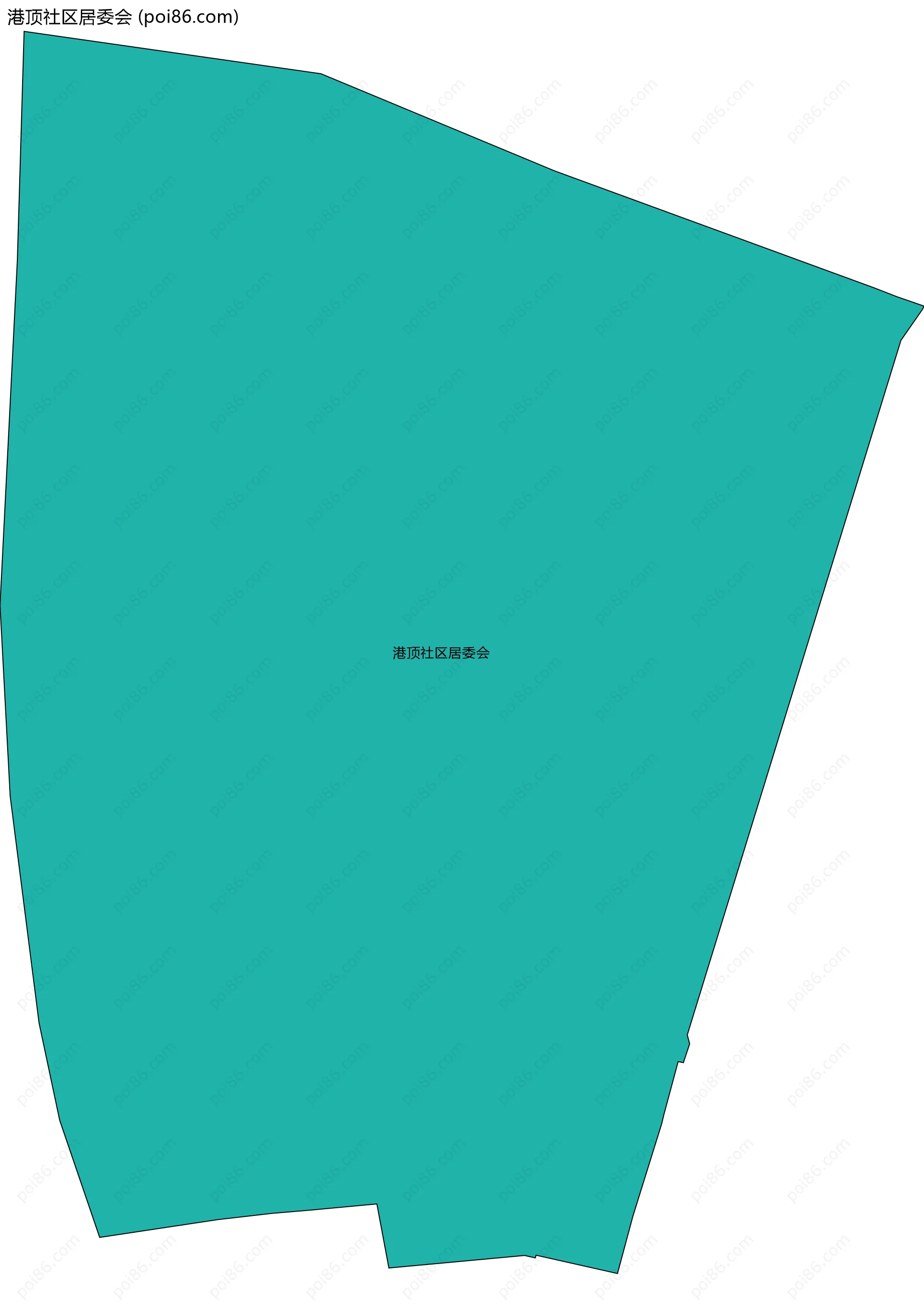 港顶社区居委会边界地图