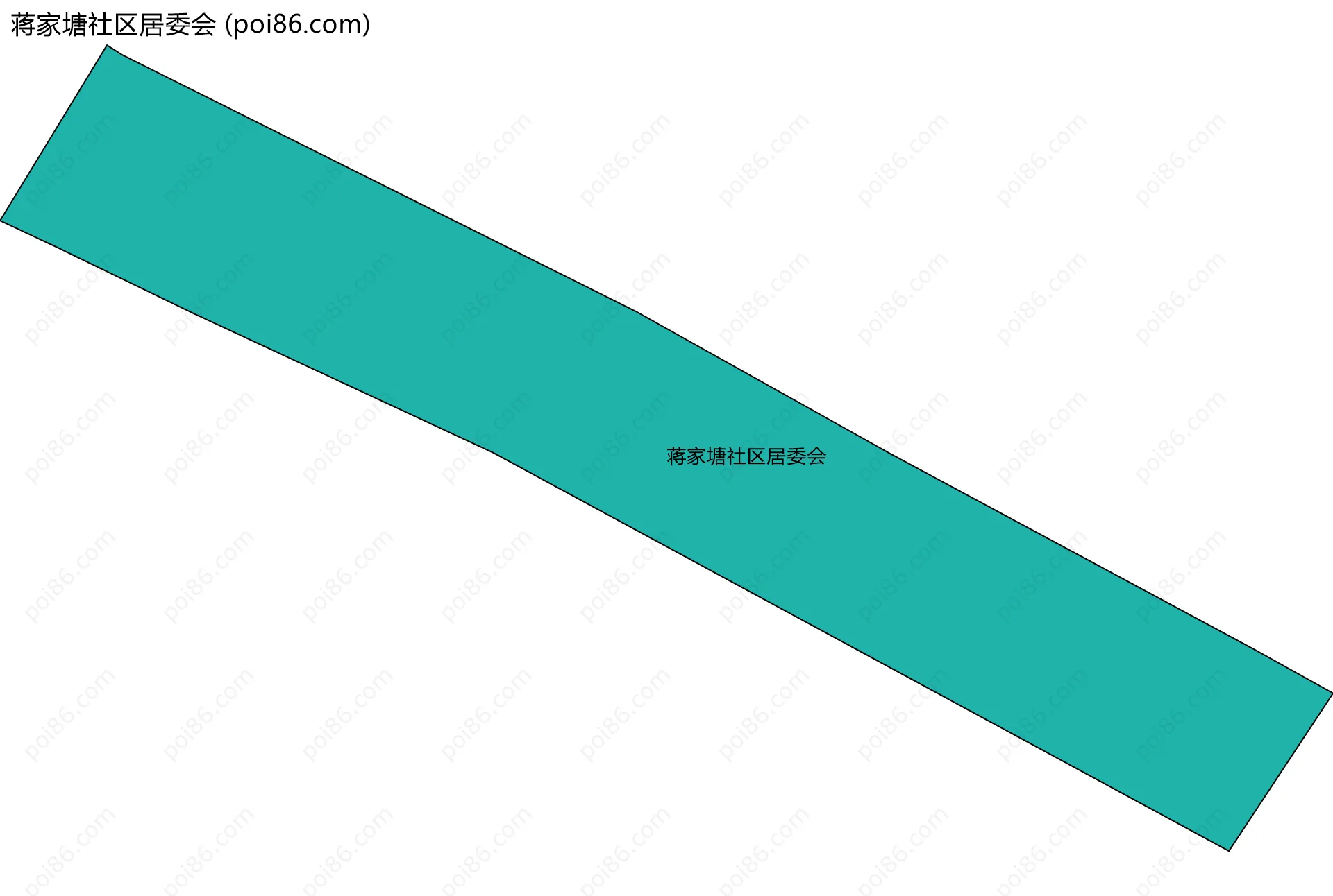 蒋家塘社区居委会边界地图