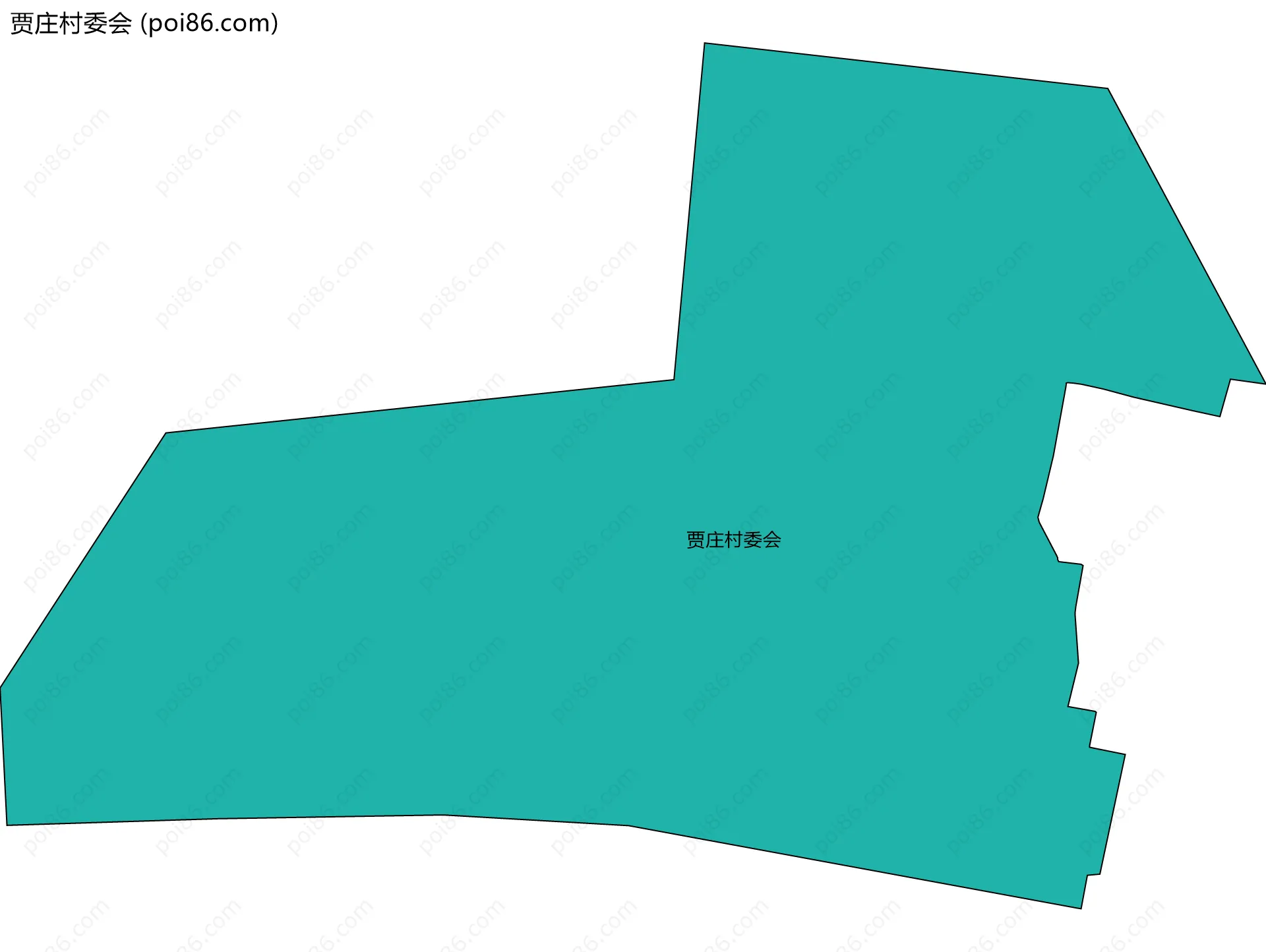 贾庄村委会边界地图