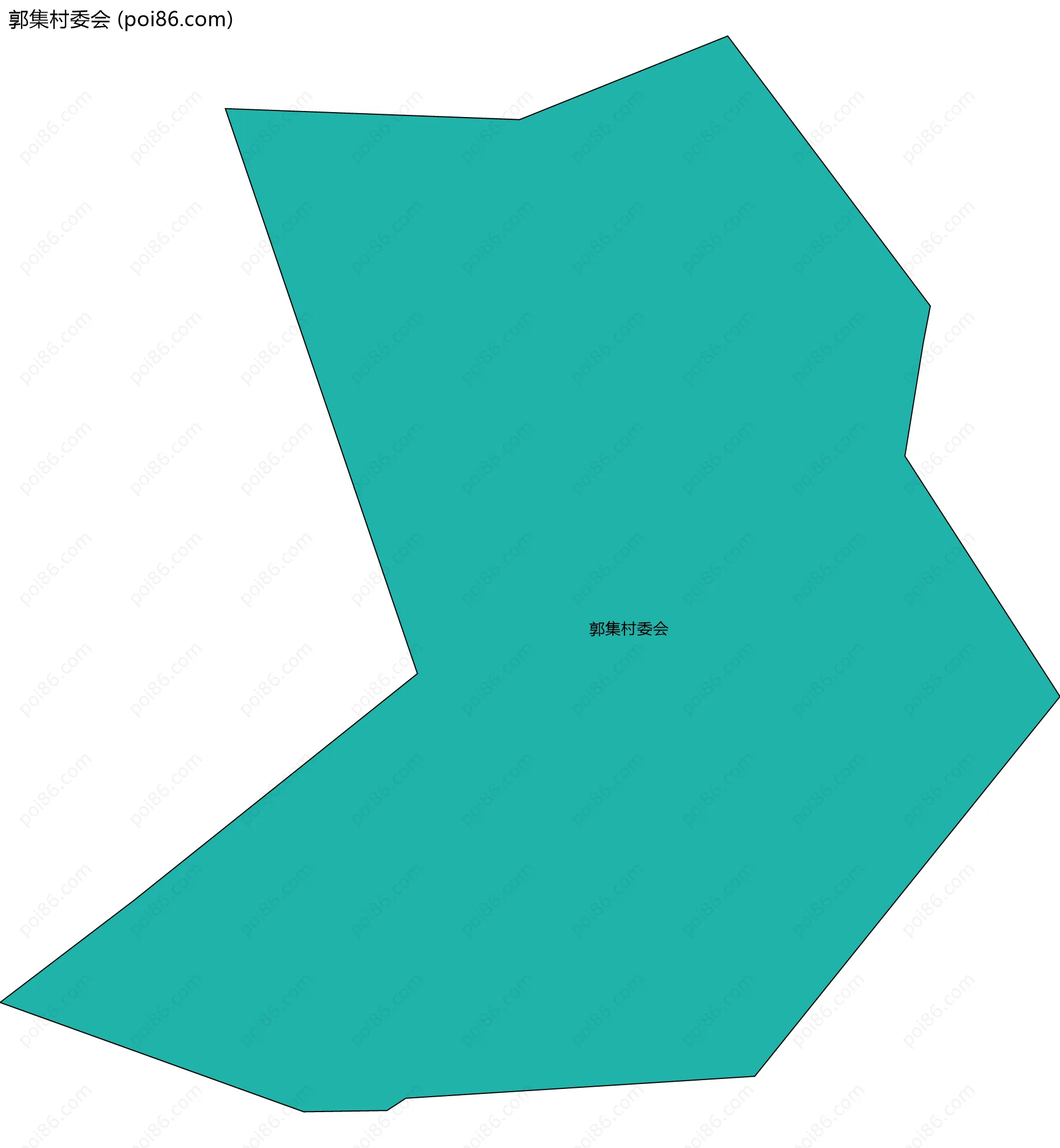 郭集村委会边界地图