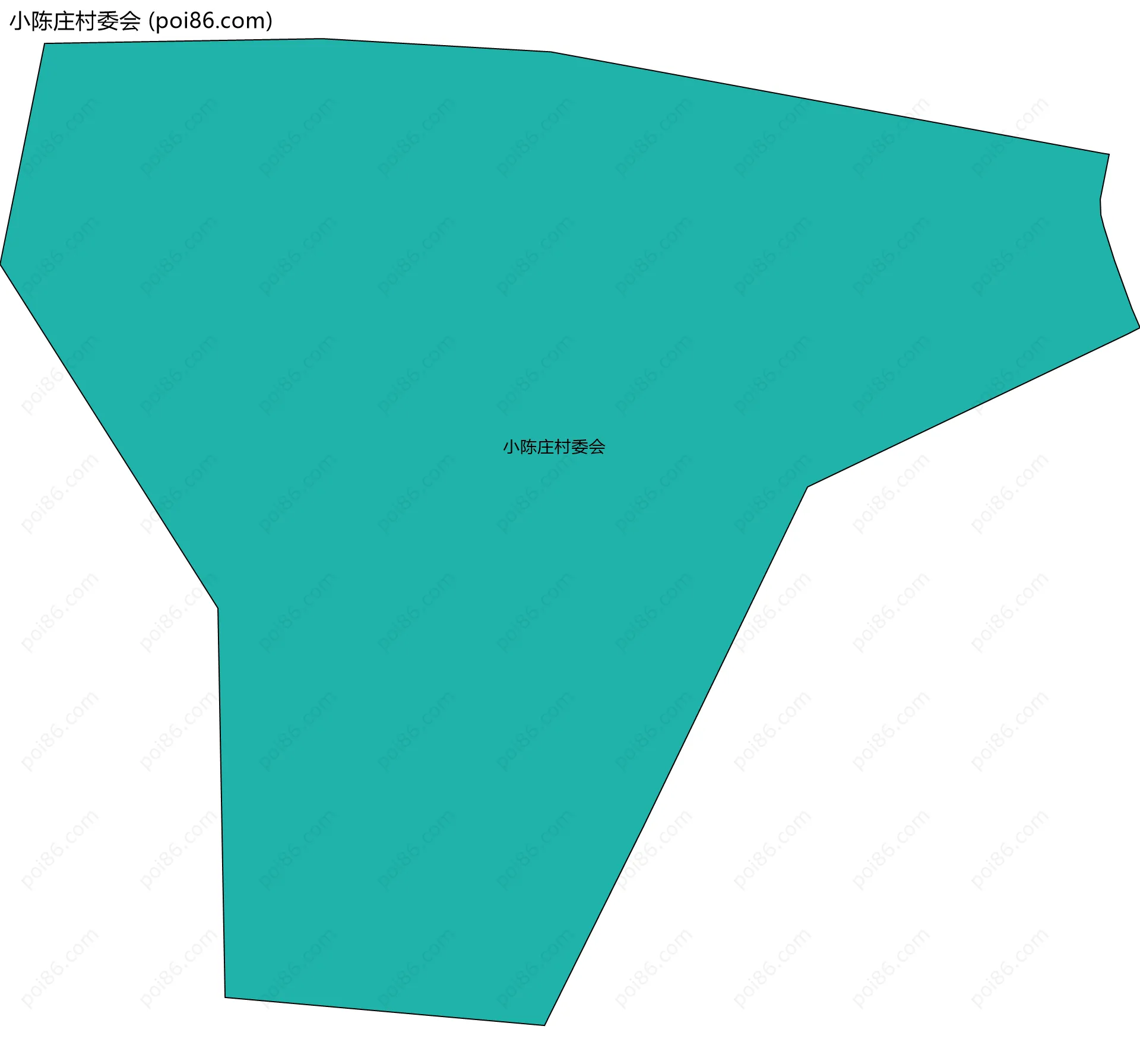 小陈庄村委会边界地图