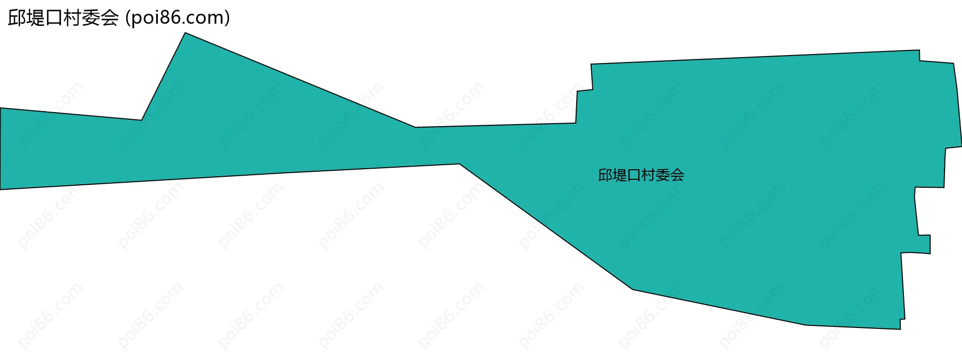 邱堤口村委会边界地图
