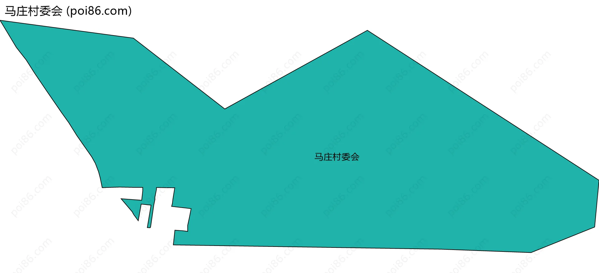 马庄村委会边界地图