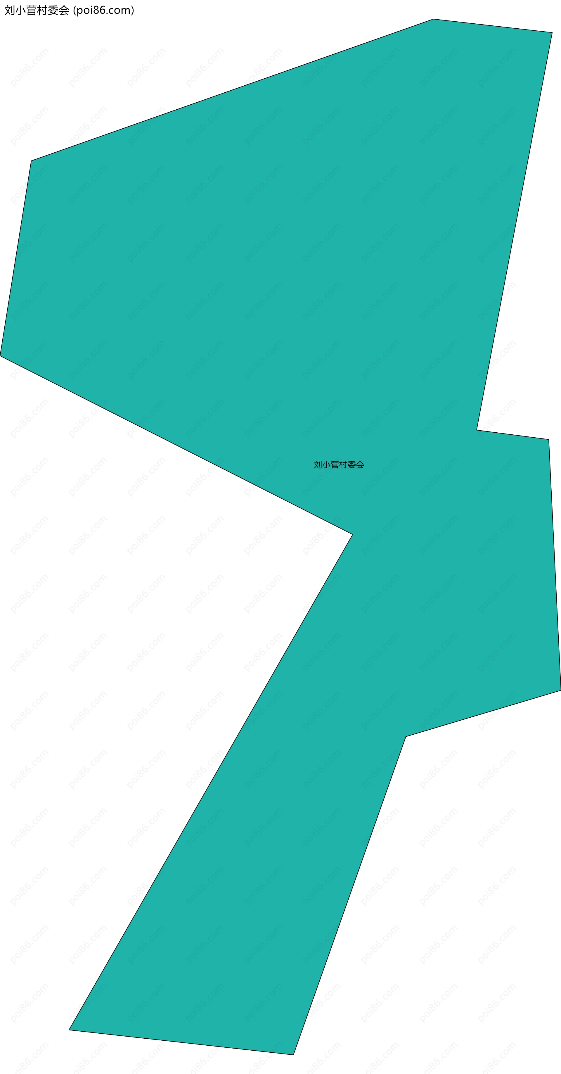 刘小营村委会边界地图