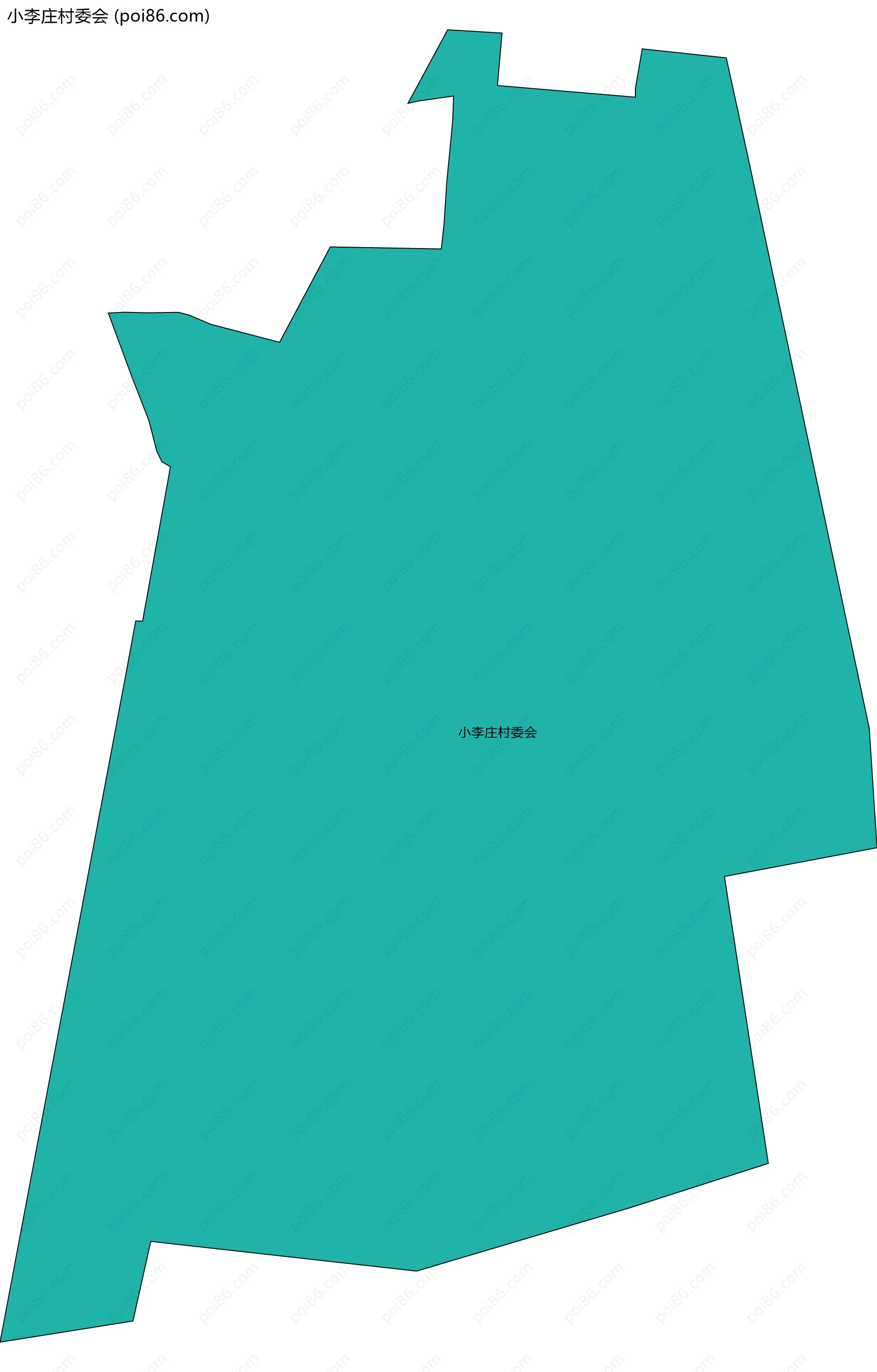 小李庄村委会边界地图