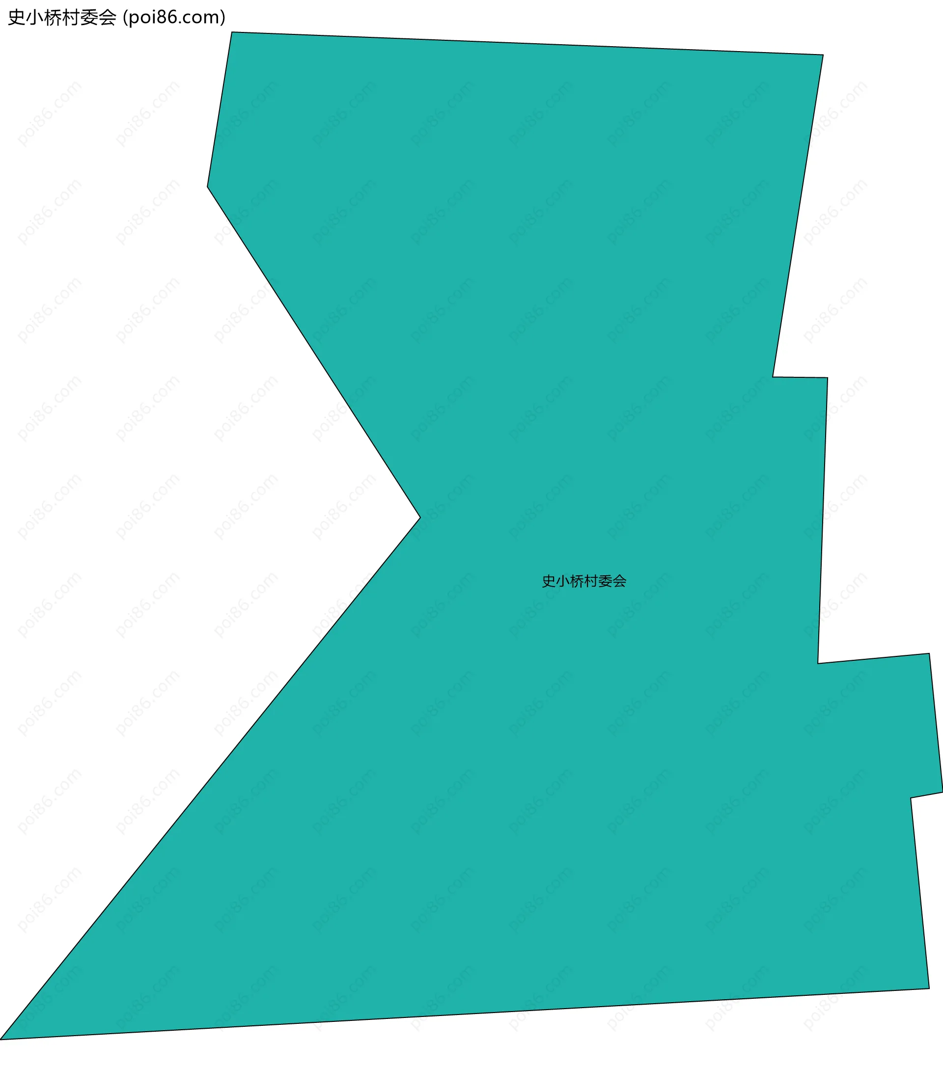 史小桥村委会边界地图