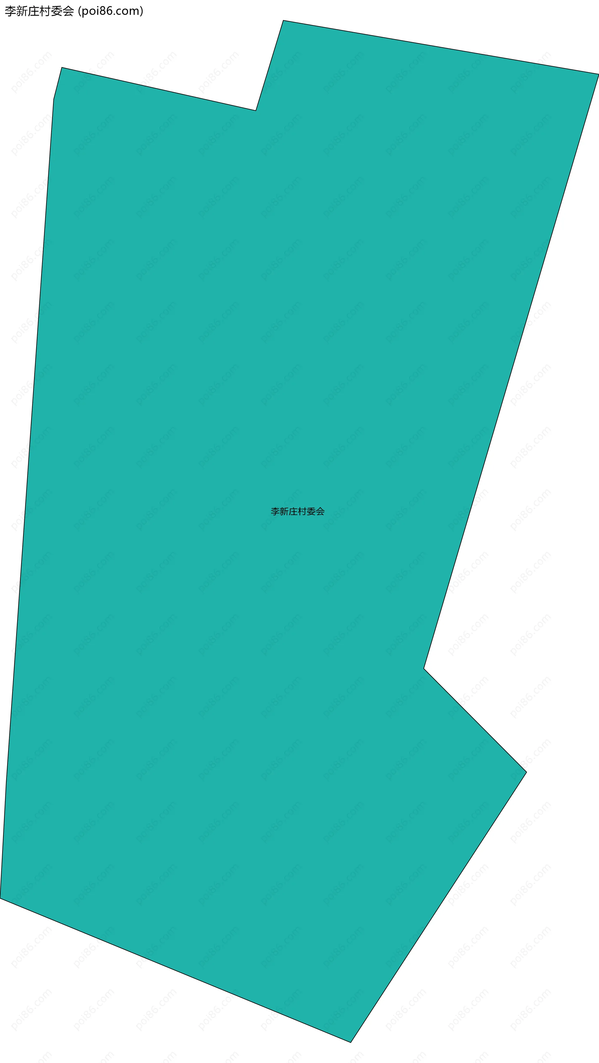 李新庄村委会边界地图