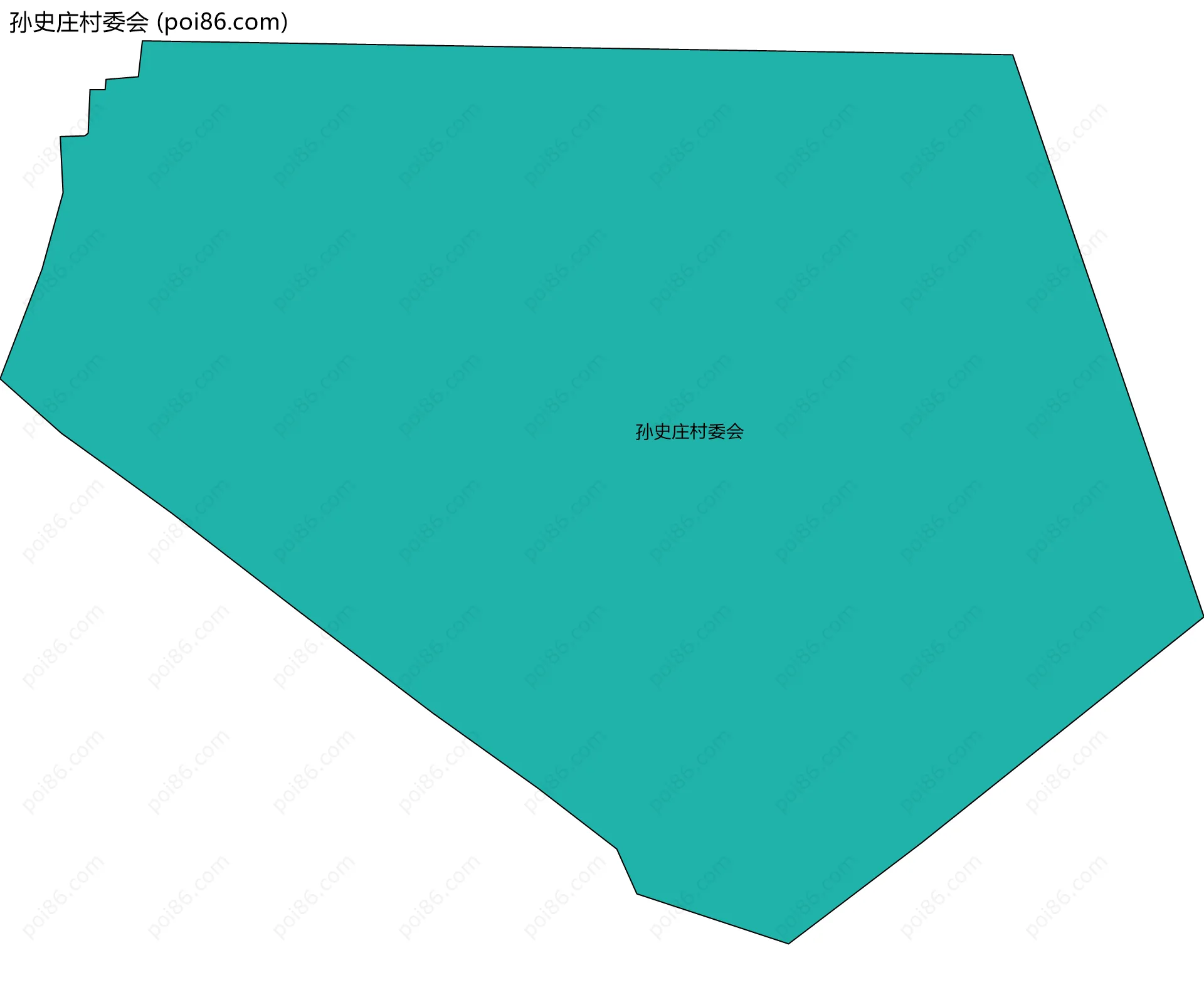 孙史庄村委会边界地图
