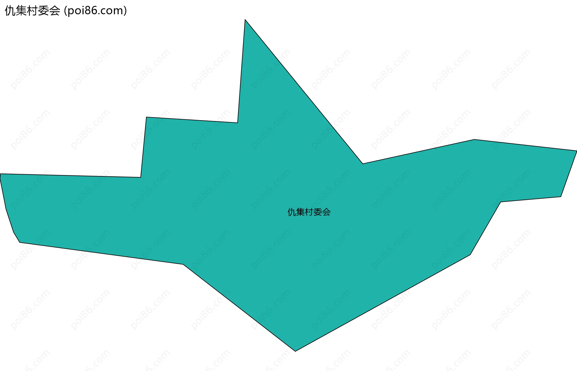 仇集村委会边界地图