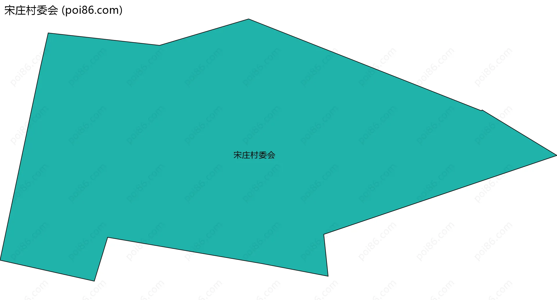 宋庄村委会边界地图