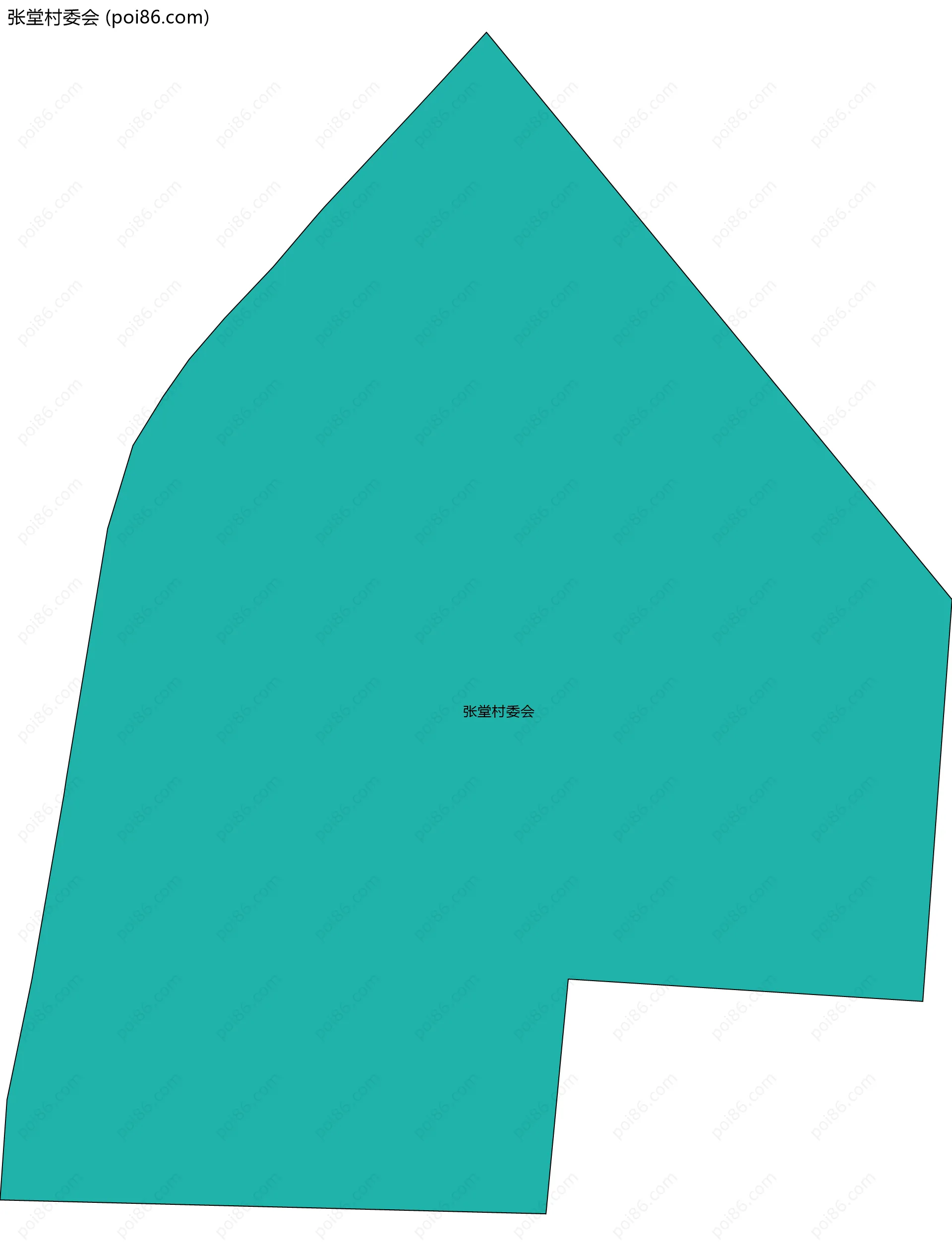 张堂村委会边界地图