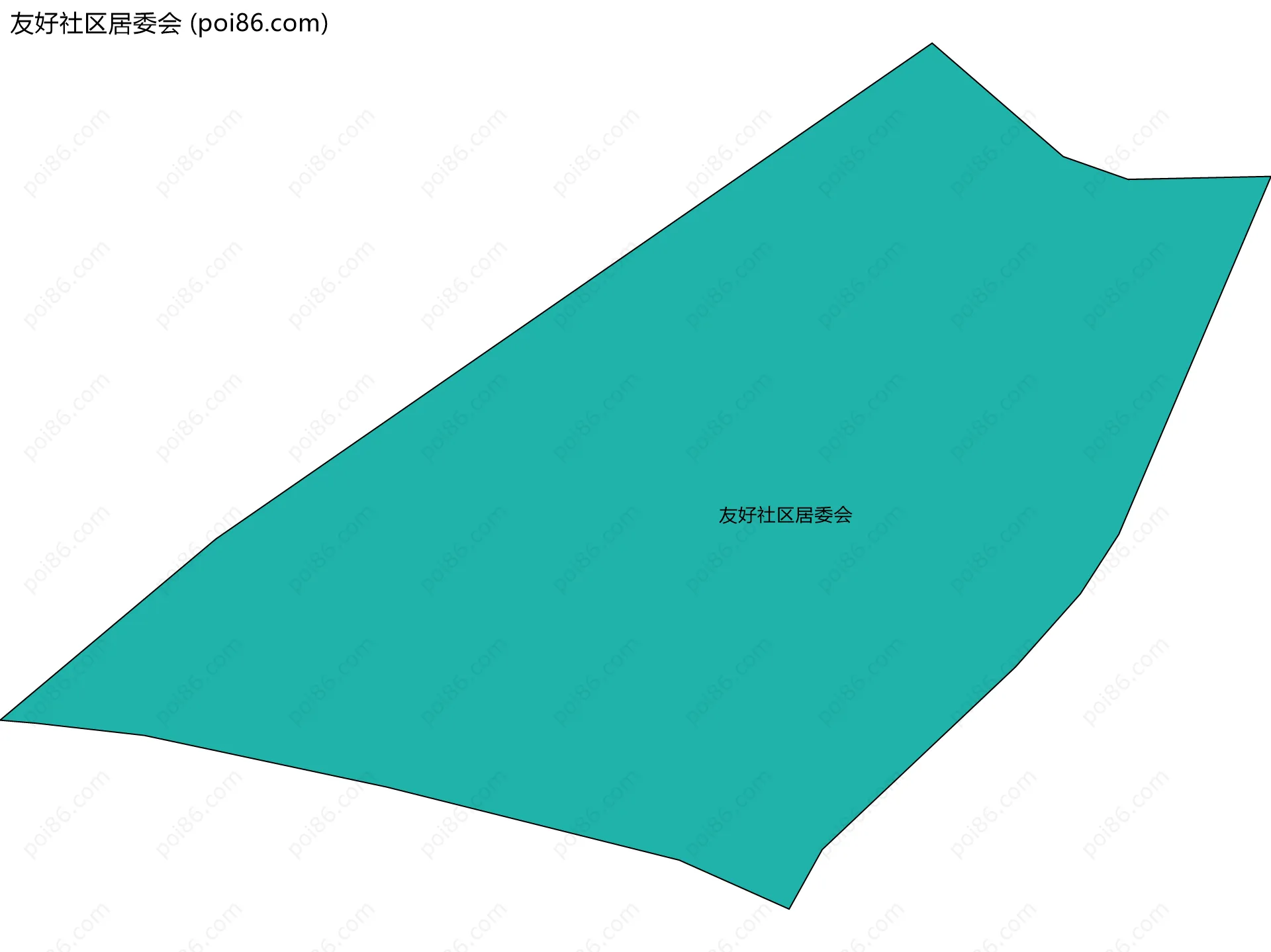 友好社区居委会边界地图