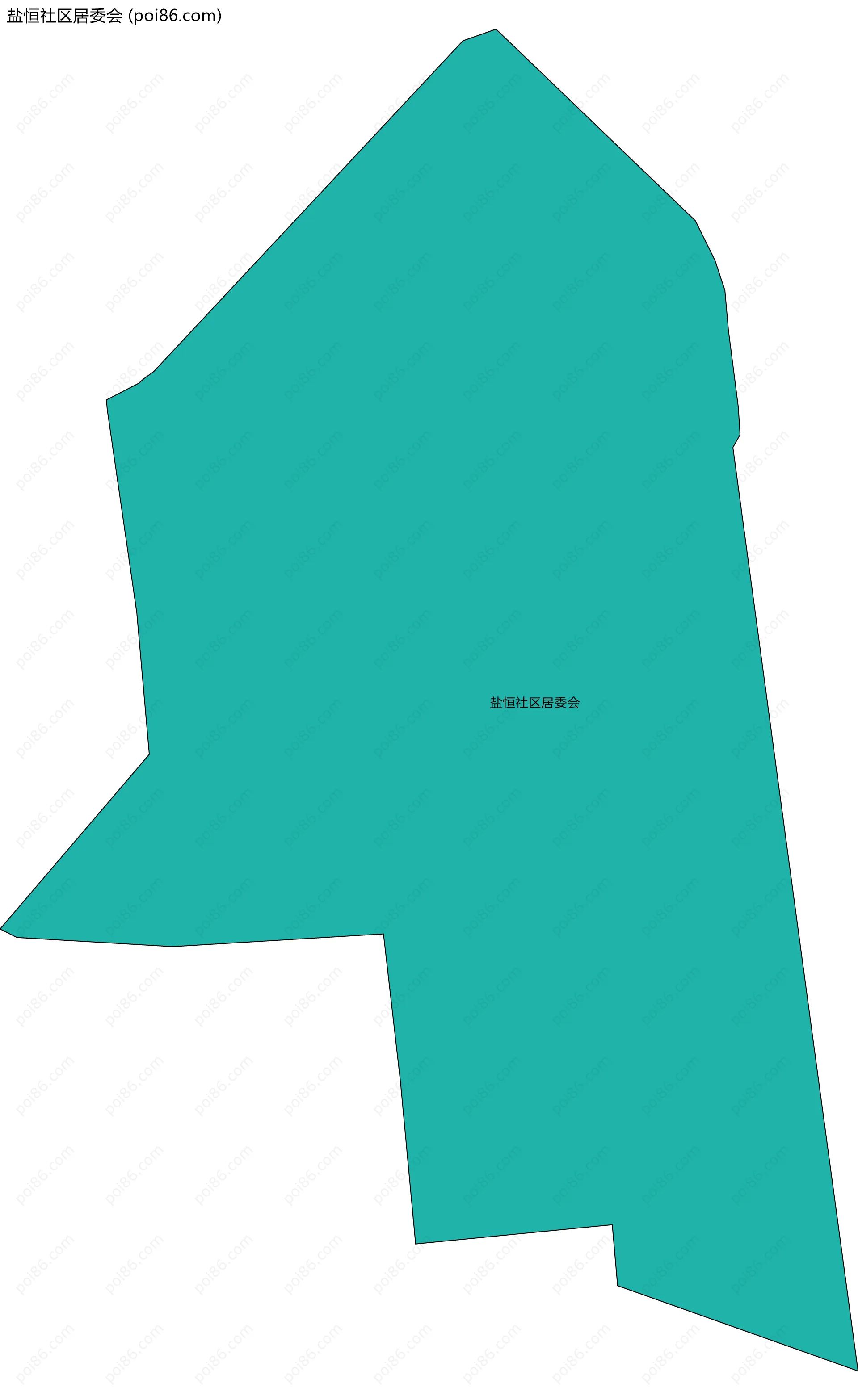 盐恒社区居委会边界地图