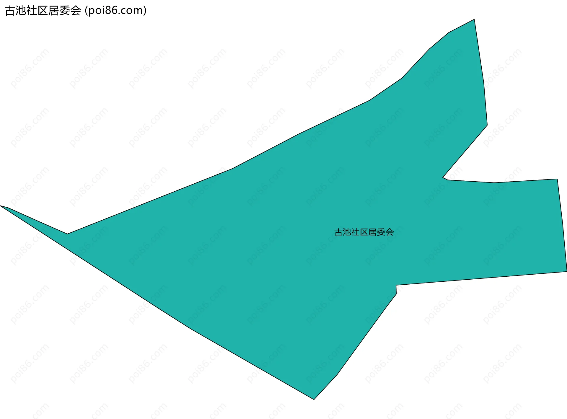 古池社区居委会边界地图