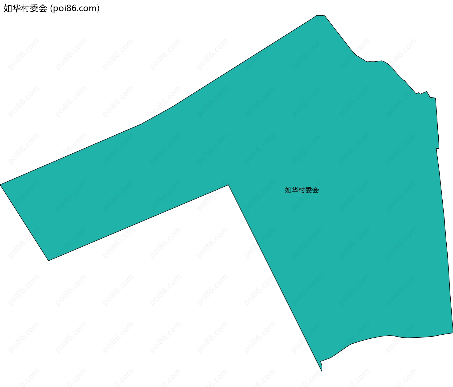 如华村委会边界地图