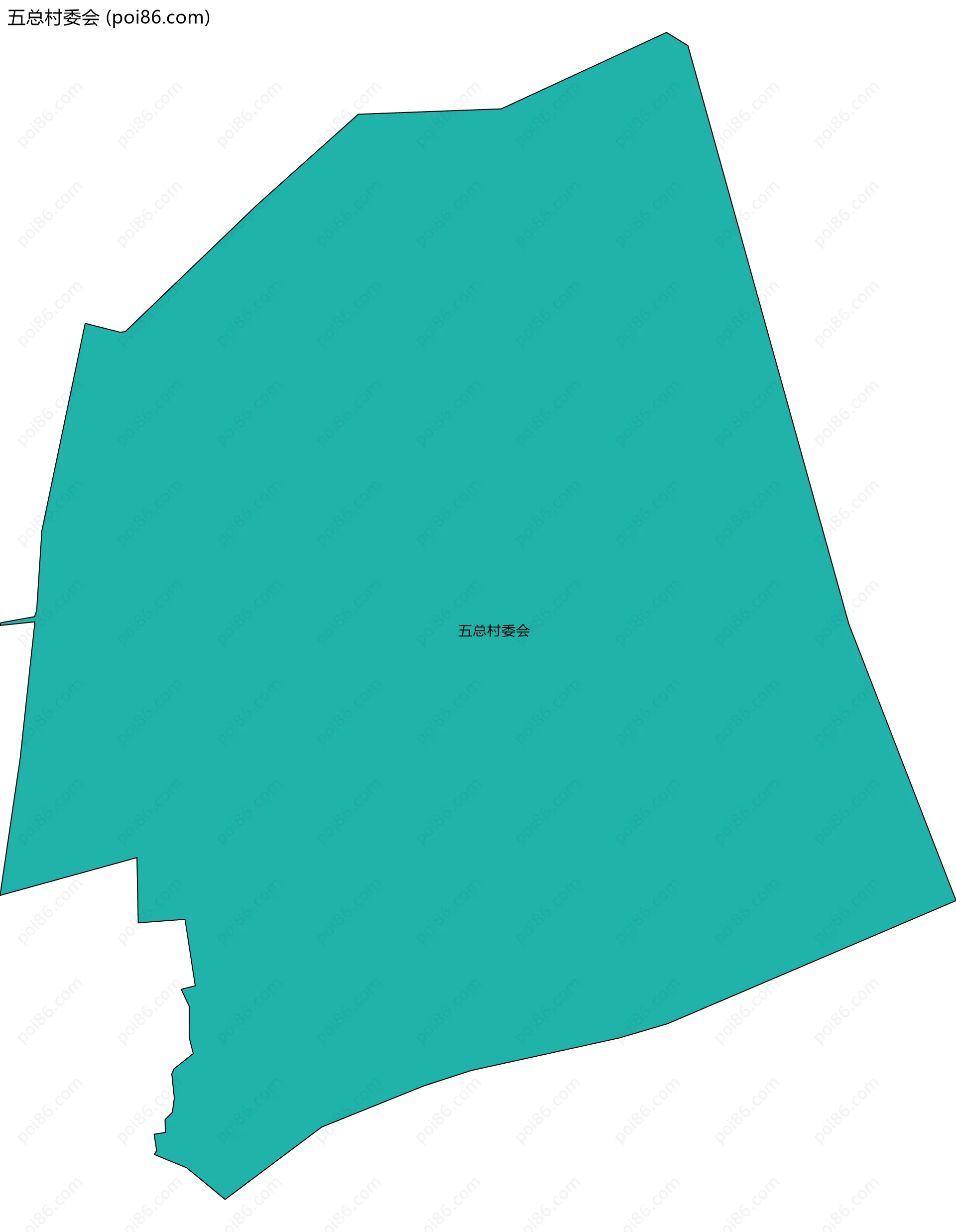 五总村委会边界地图