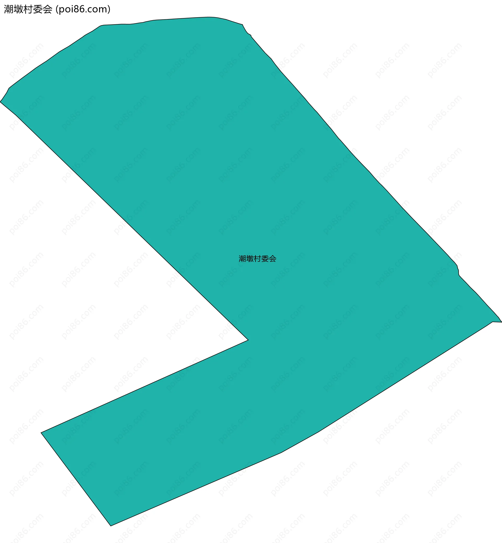 潮墩村委会边界地图