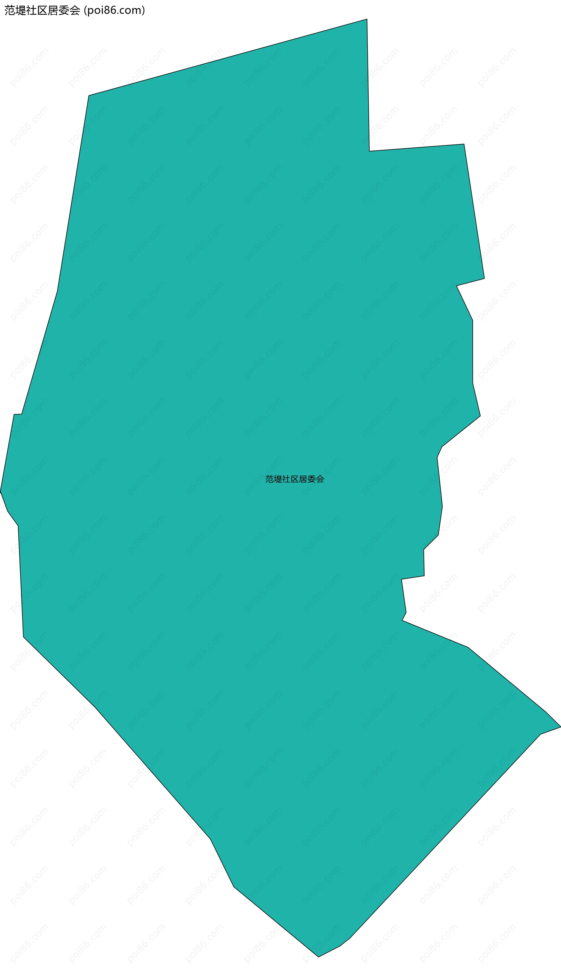 范堤社区居委会边界地图