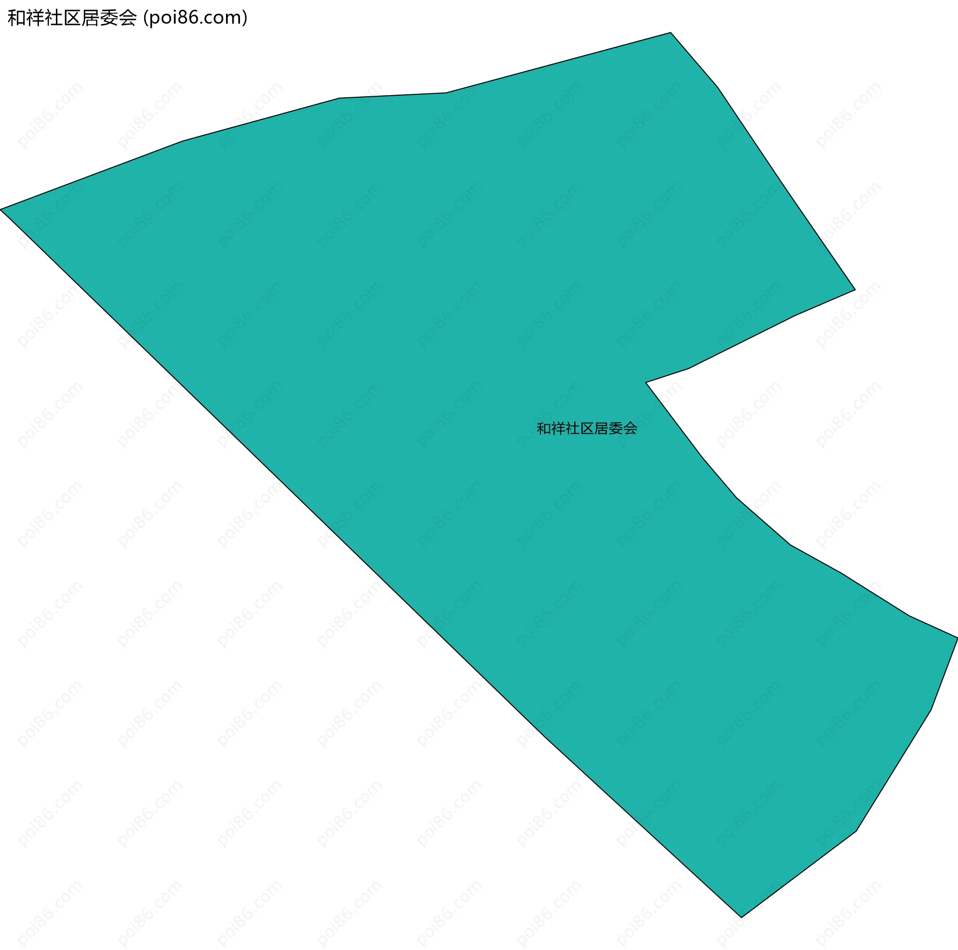 和祥社区居委会边界地图