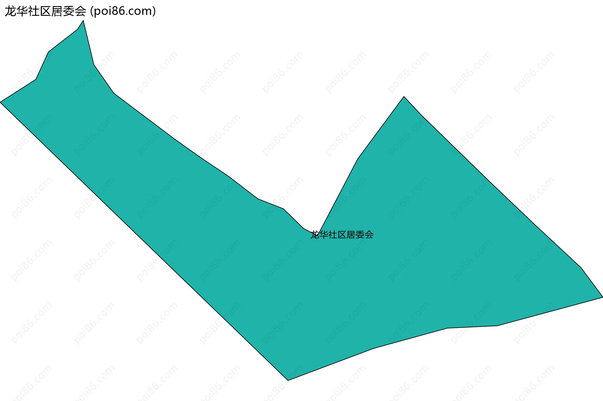 龙华社区居委会边界地图