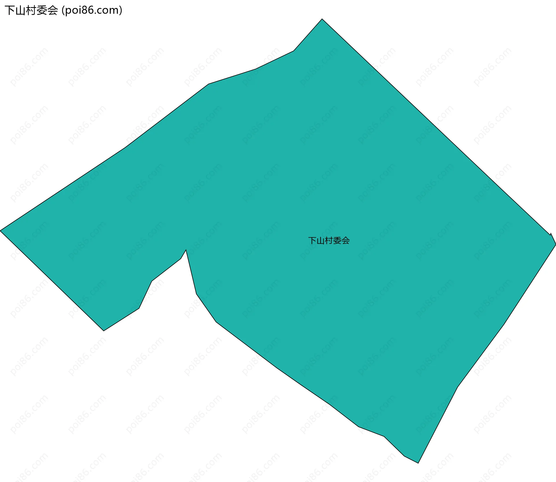 下山村委会边界地图