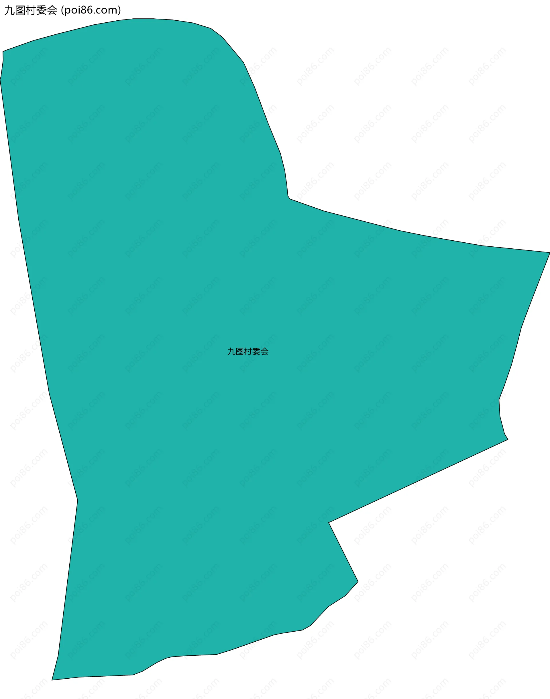 九图村委会边界地图