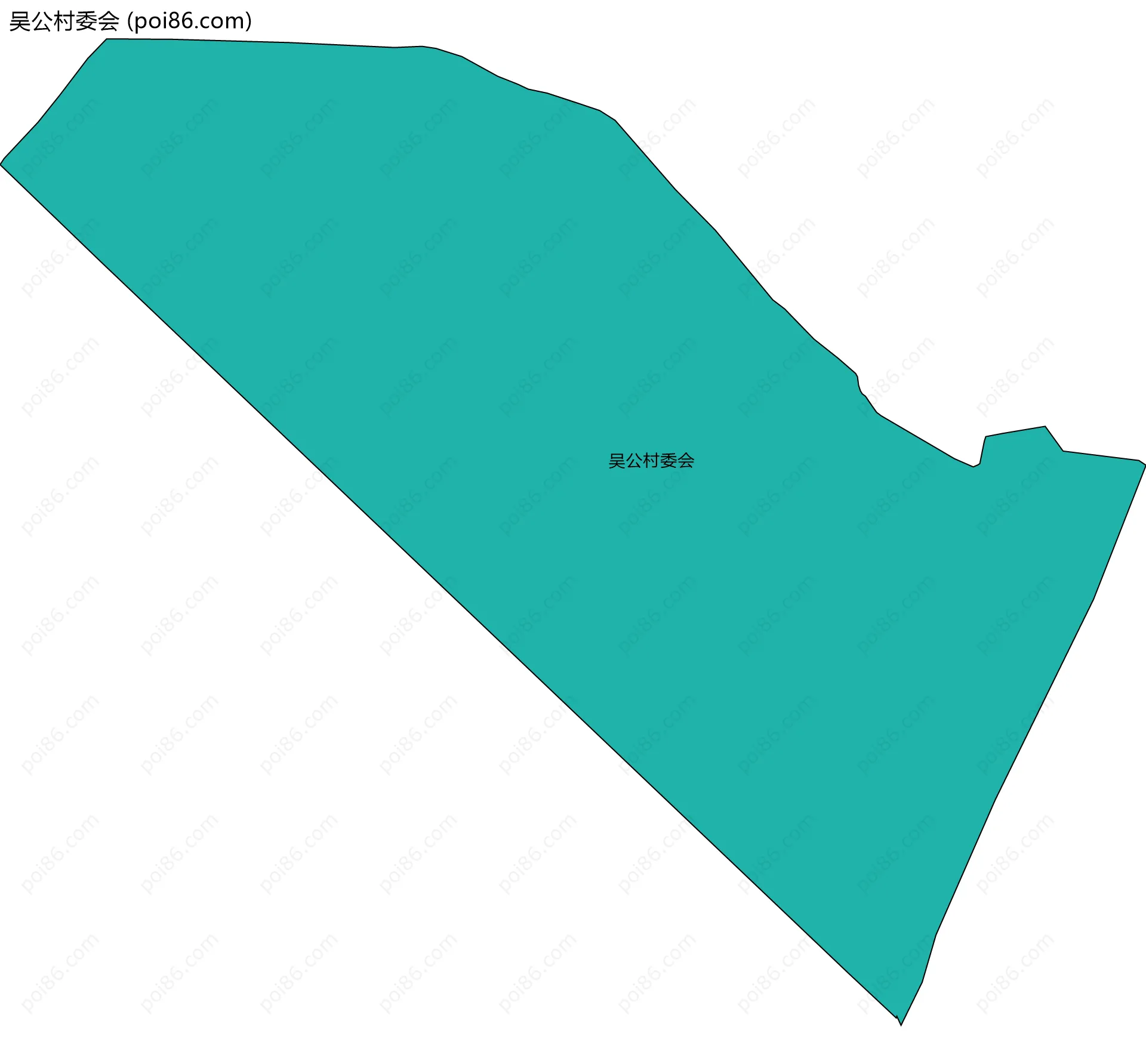 吴公村委会边界地图