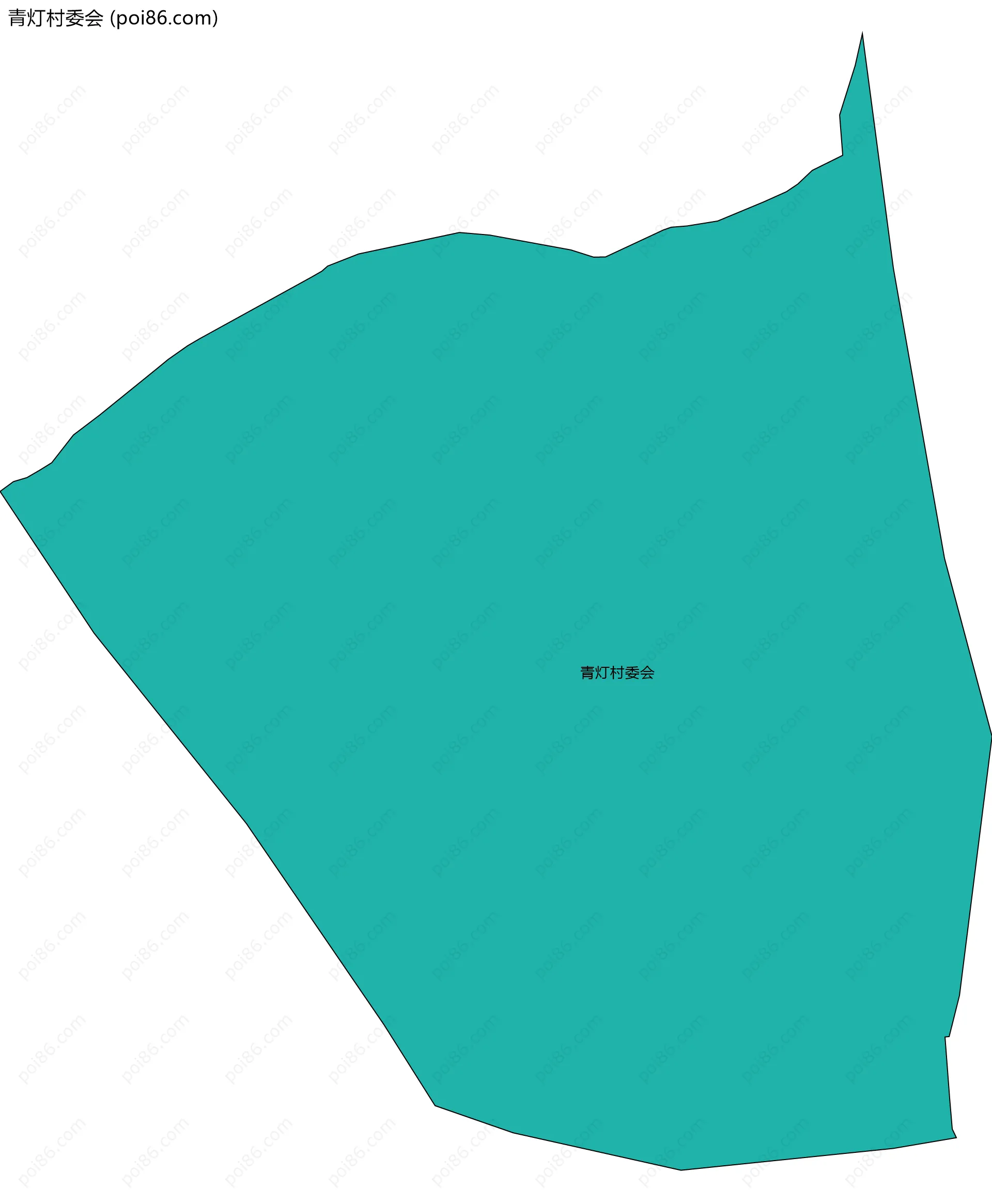 青灯村委会边界地图