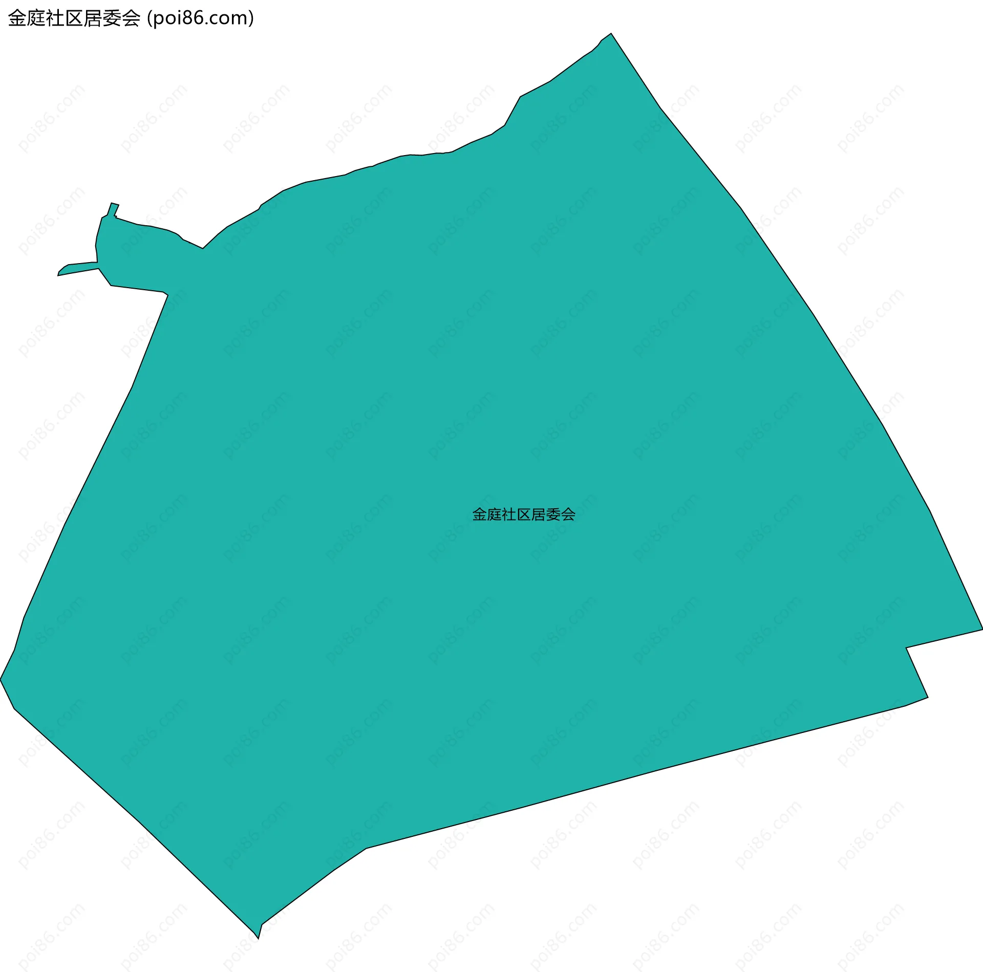 金庭社区居委会边界地图