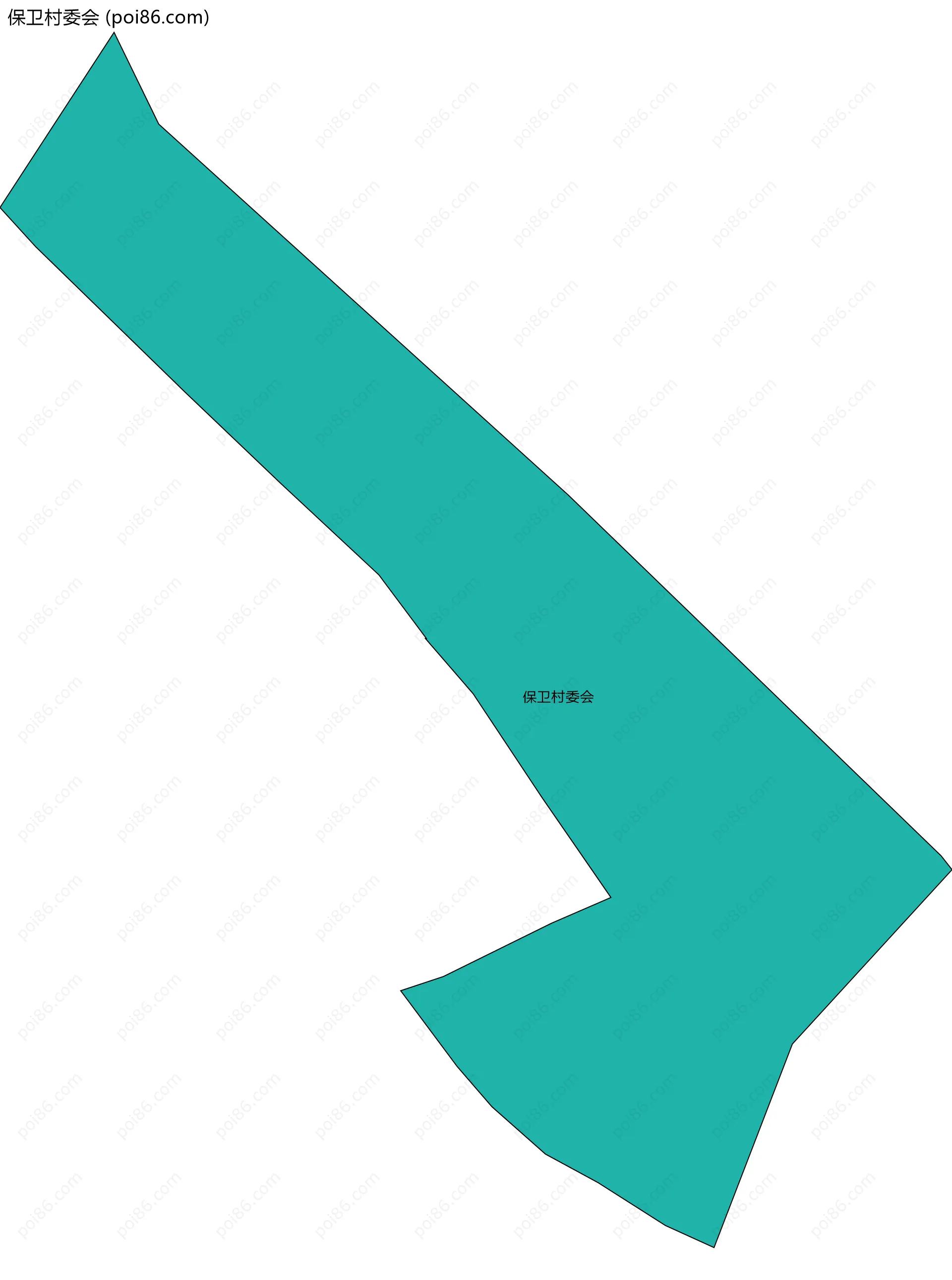 保卫村委会边界地图