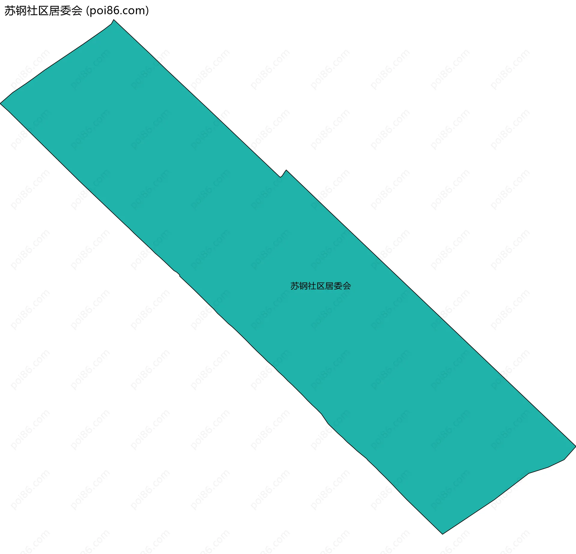 苏钢社区居委会边界地图