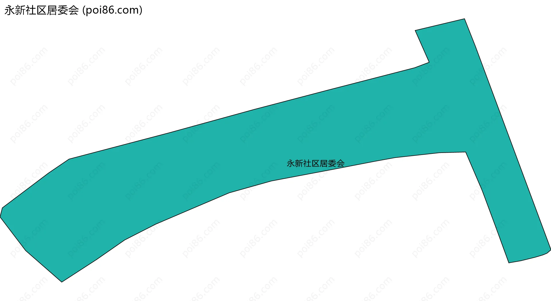 永新社区居委会边界地图