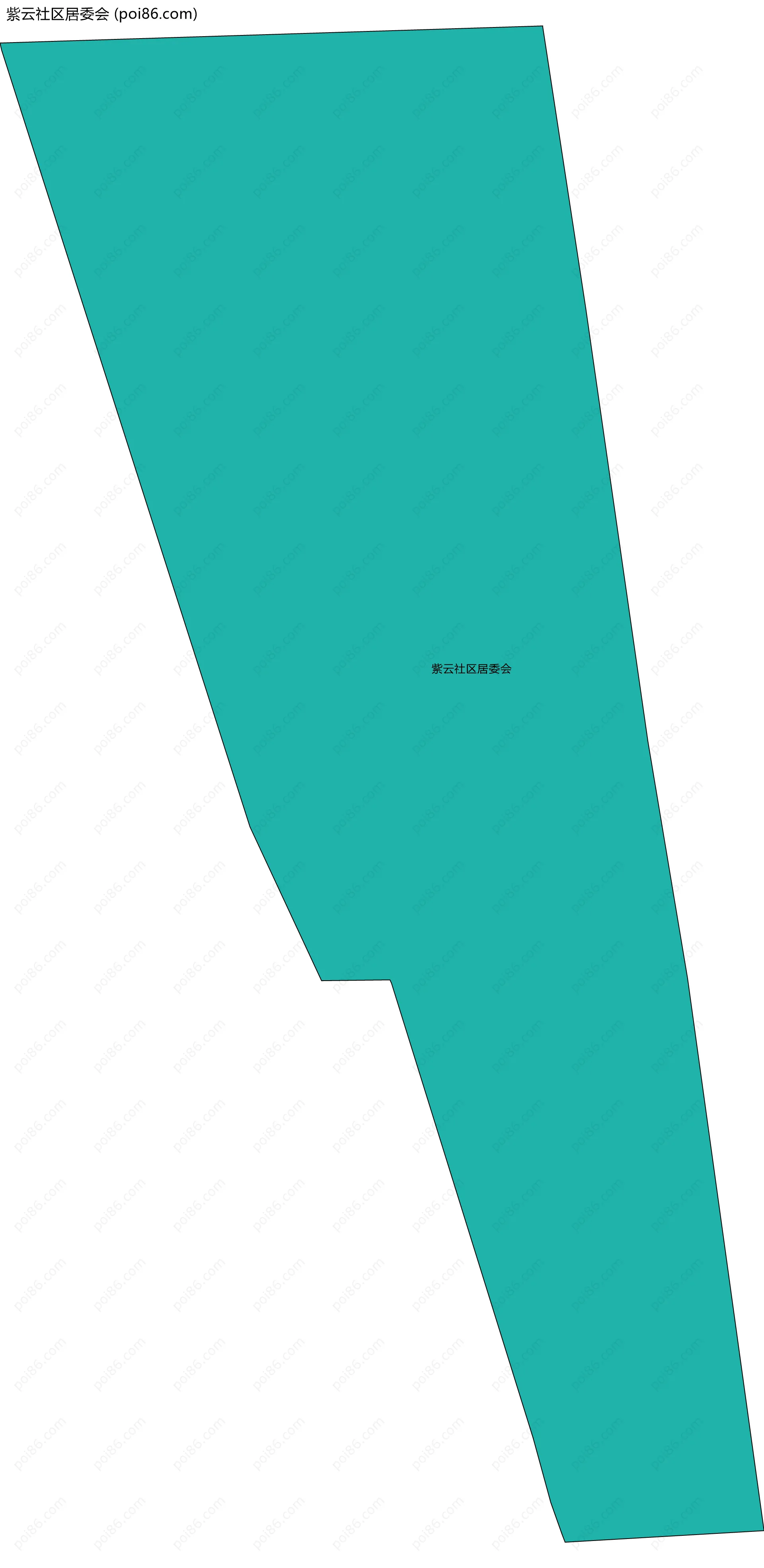 紫云社区居委会边界地图