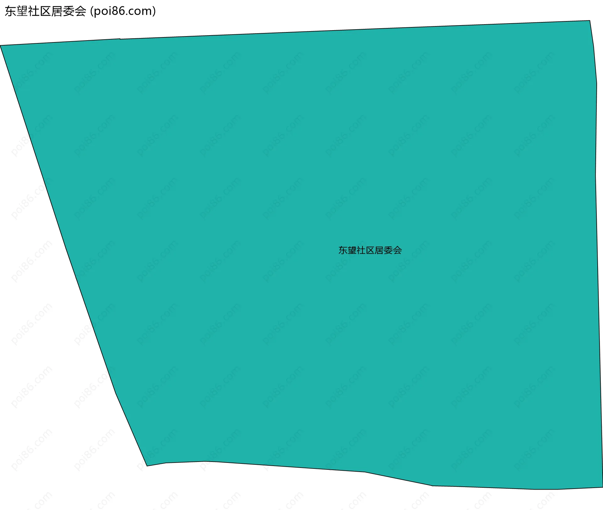 东望社区居委会边界地图