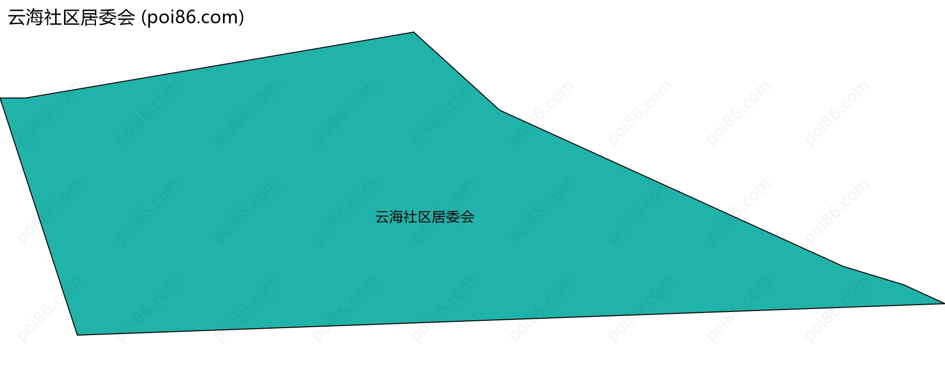 云海社区居委会边界地图