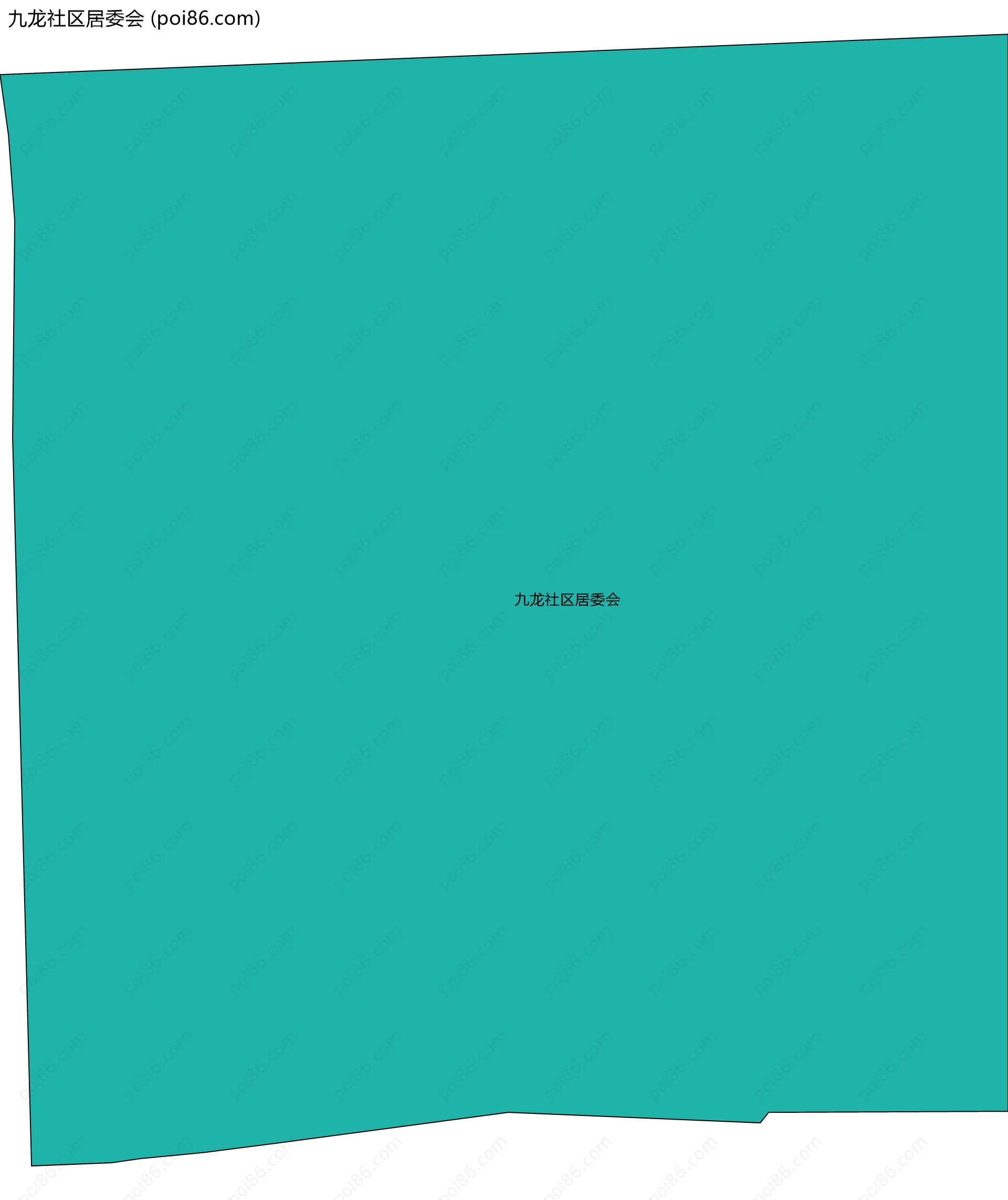 九龙社区居委会边界地图