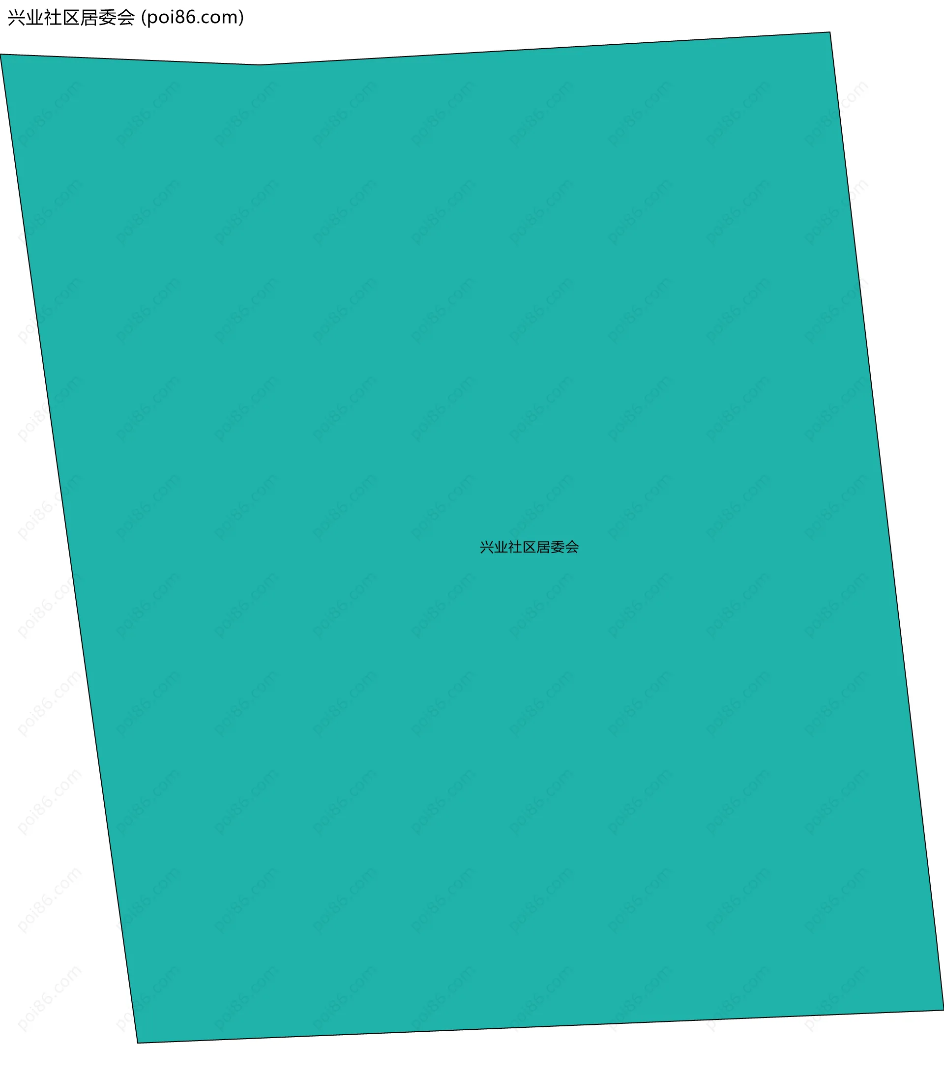 兴业社区居委会边界地图