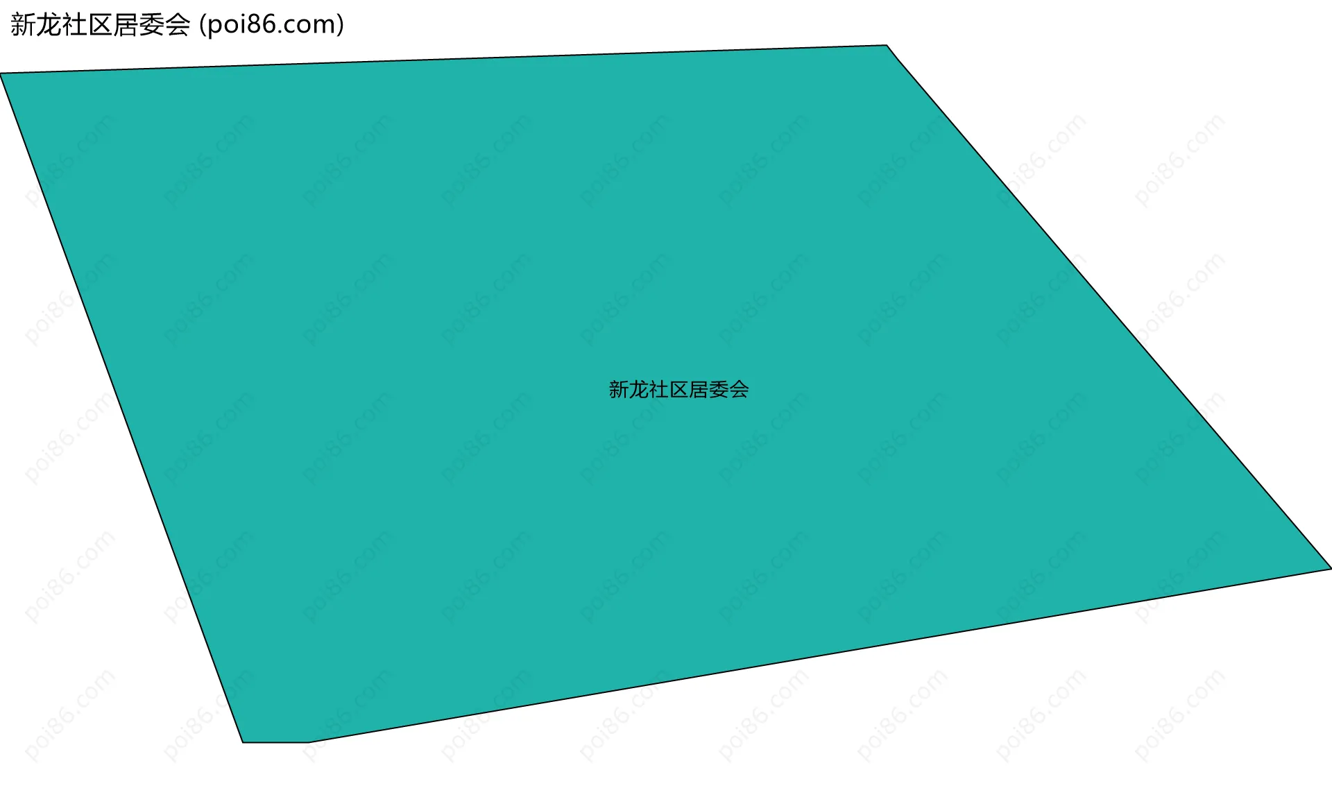 新龙社区居委会边界地图