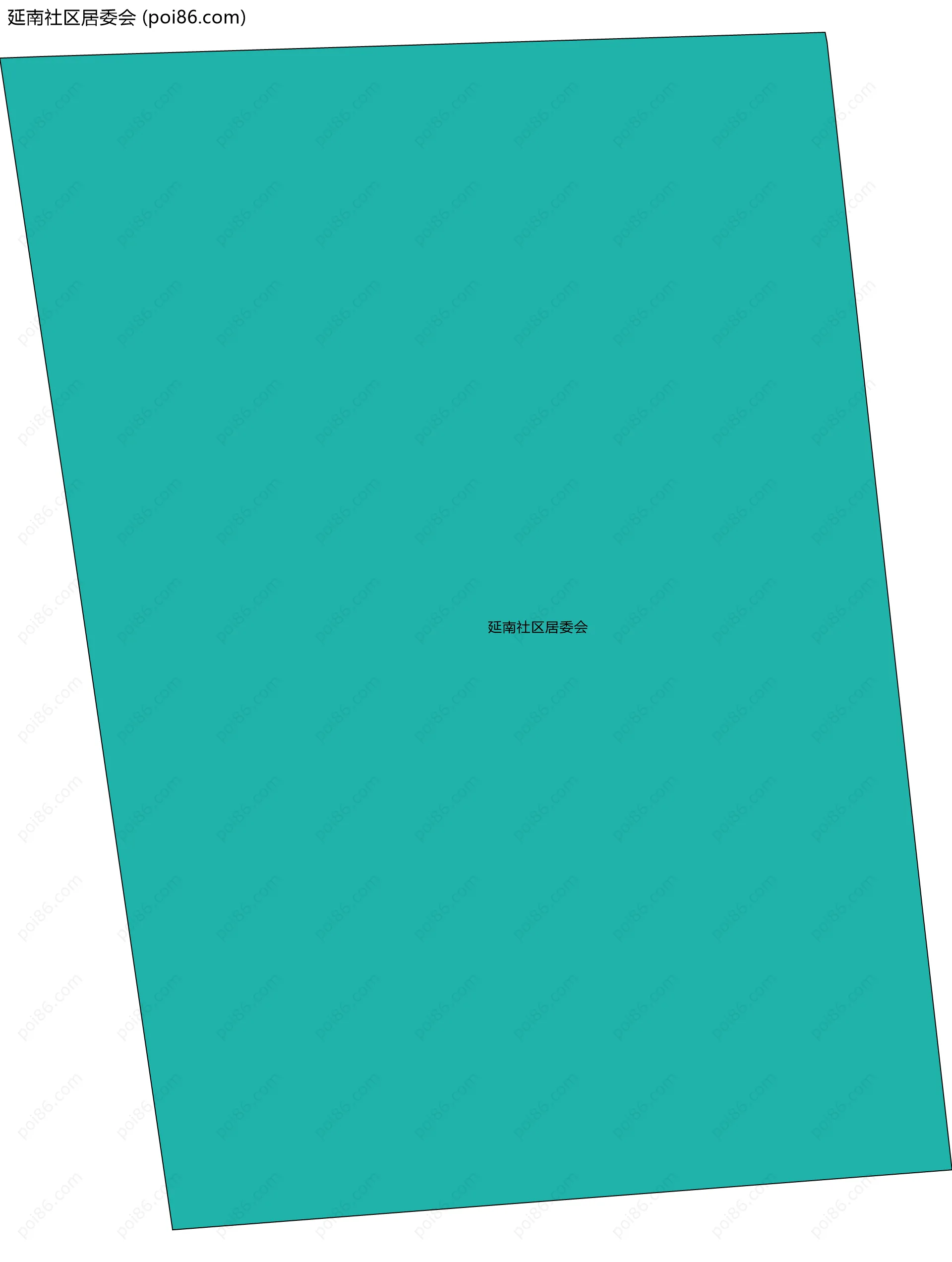 延南社区居委会边界地图