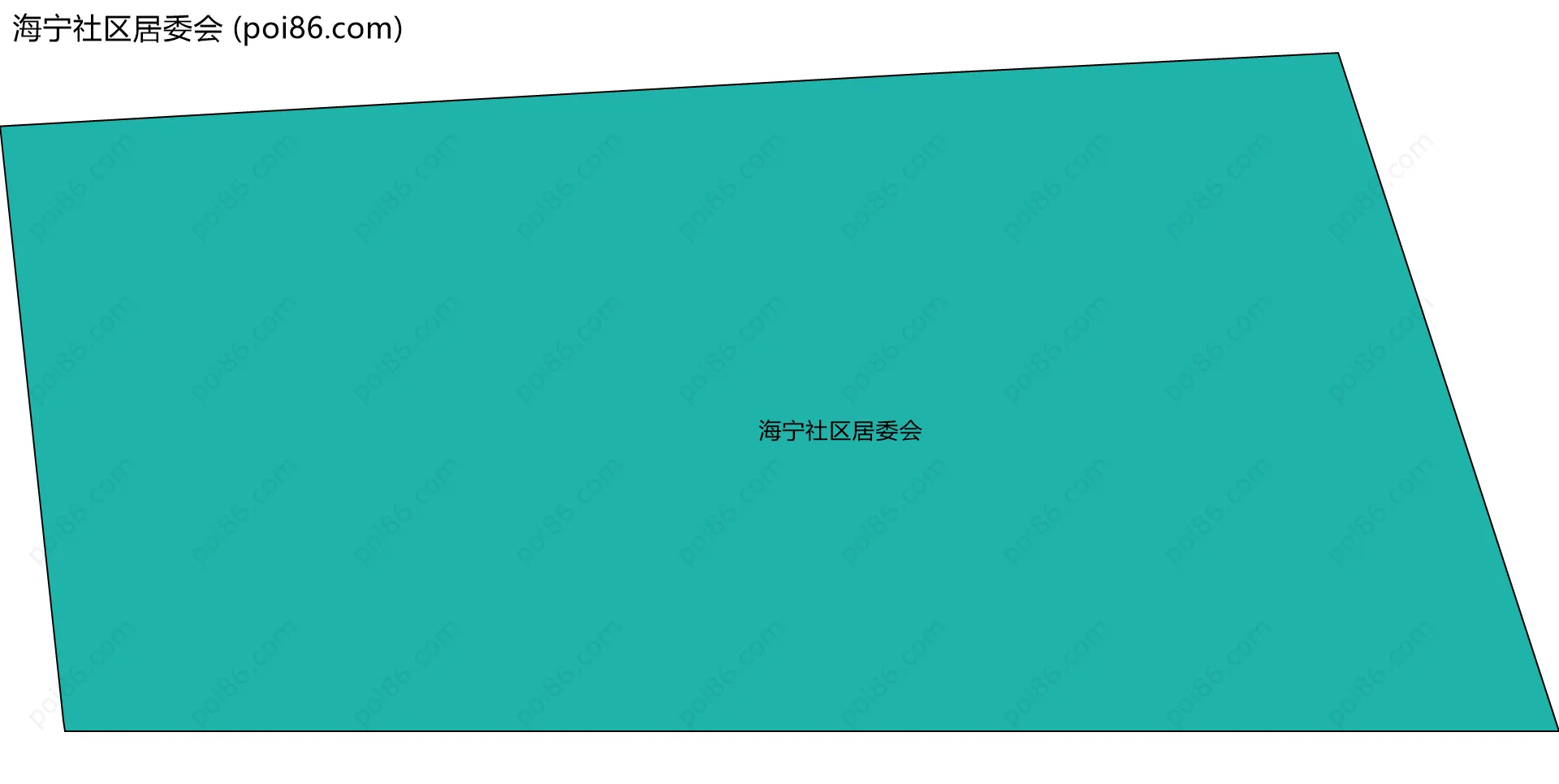 海宁社区居委会边界地图