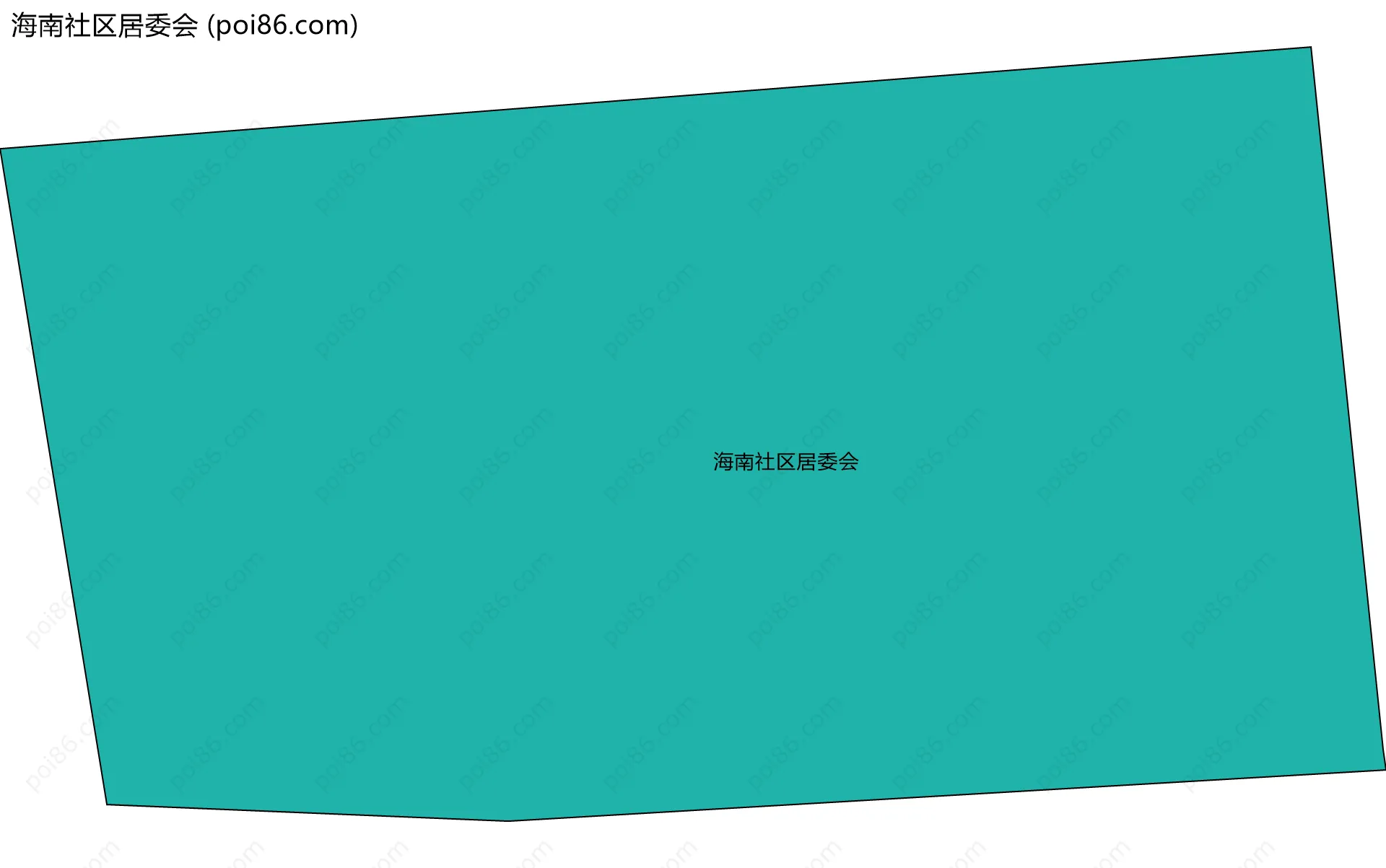海南社区居委会边界地图