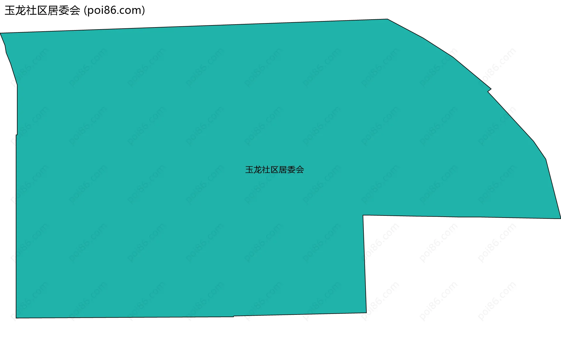 玉龙社区居委会边界地图