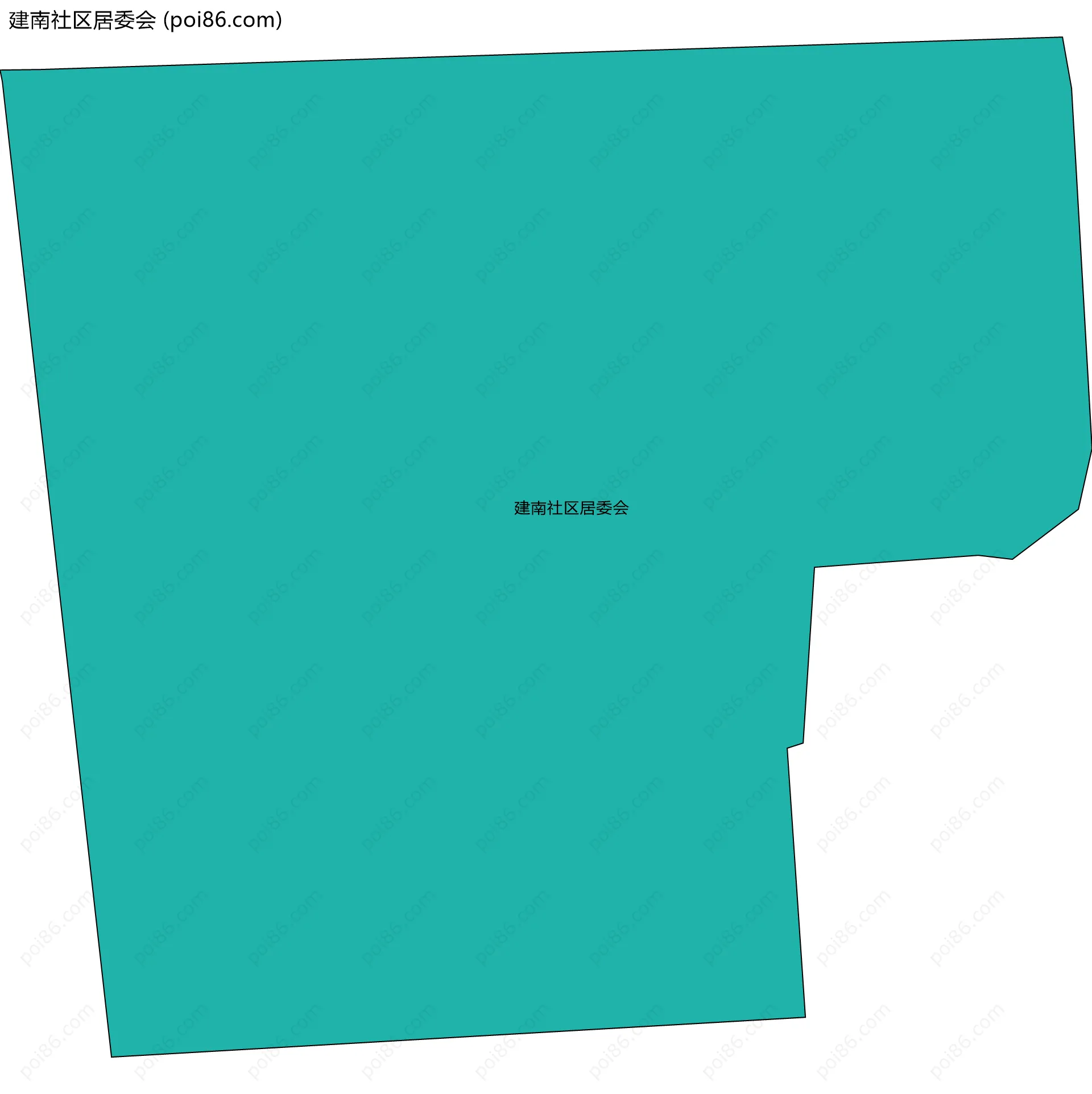 建南社区居委会边界地图