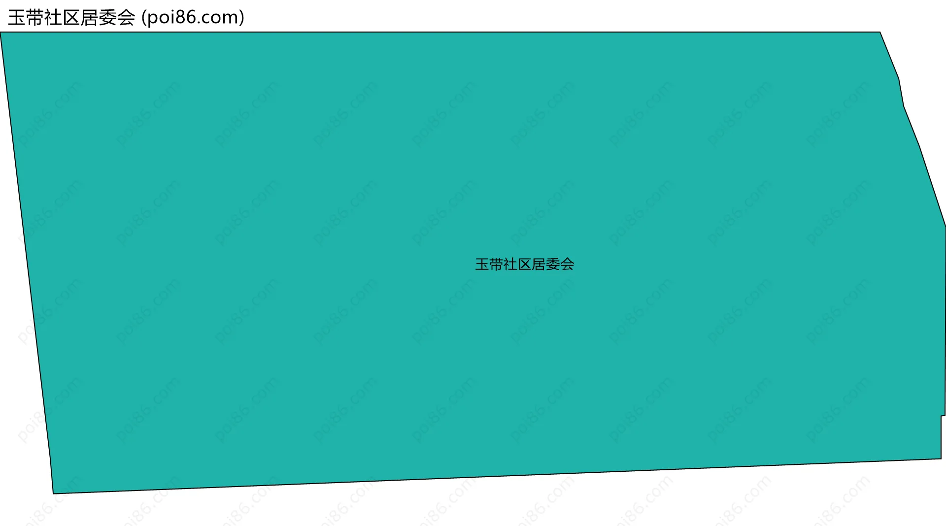 玉带社区居委会边界地图