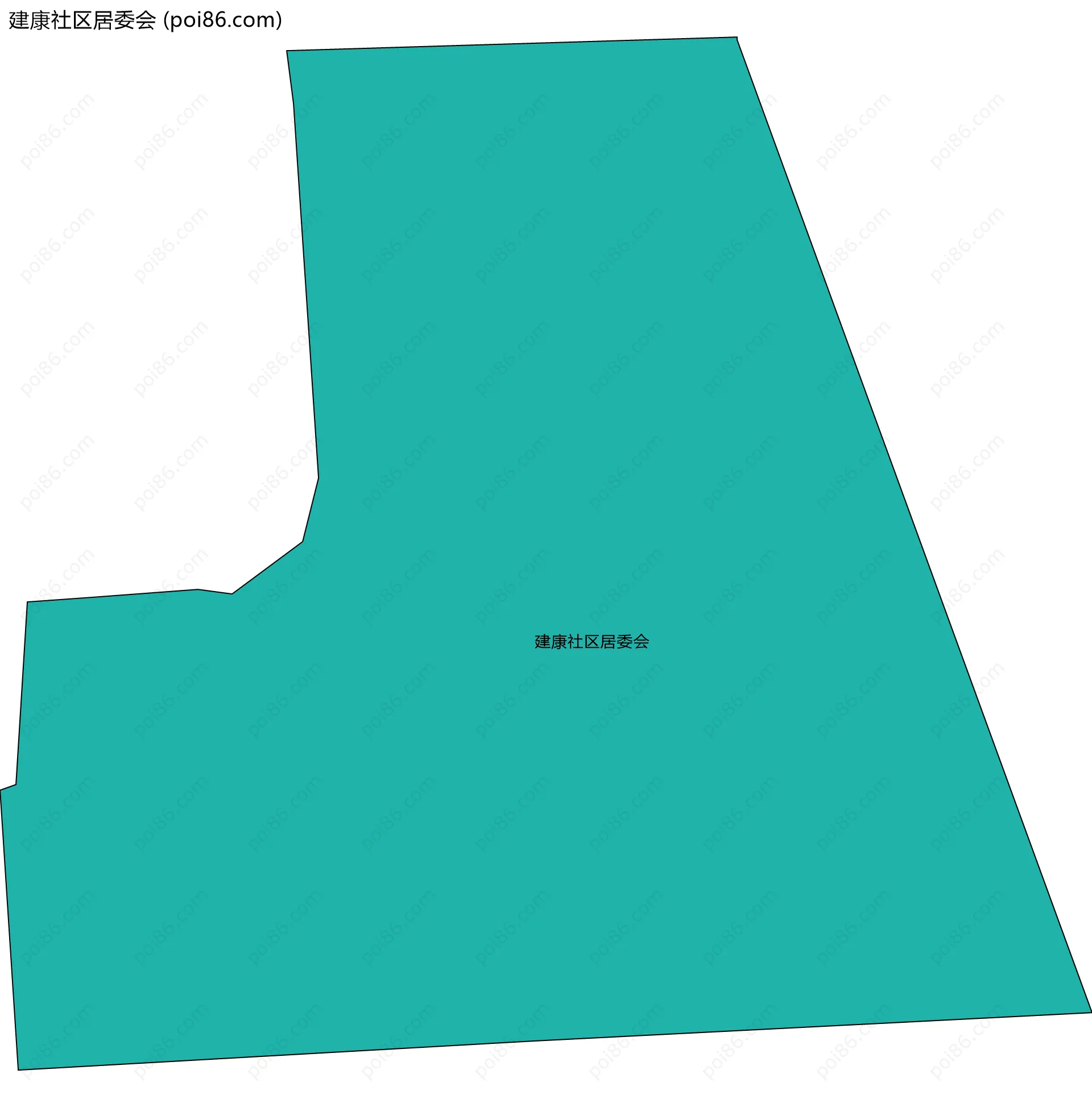 建康社区居委会边界地图